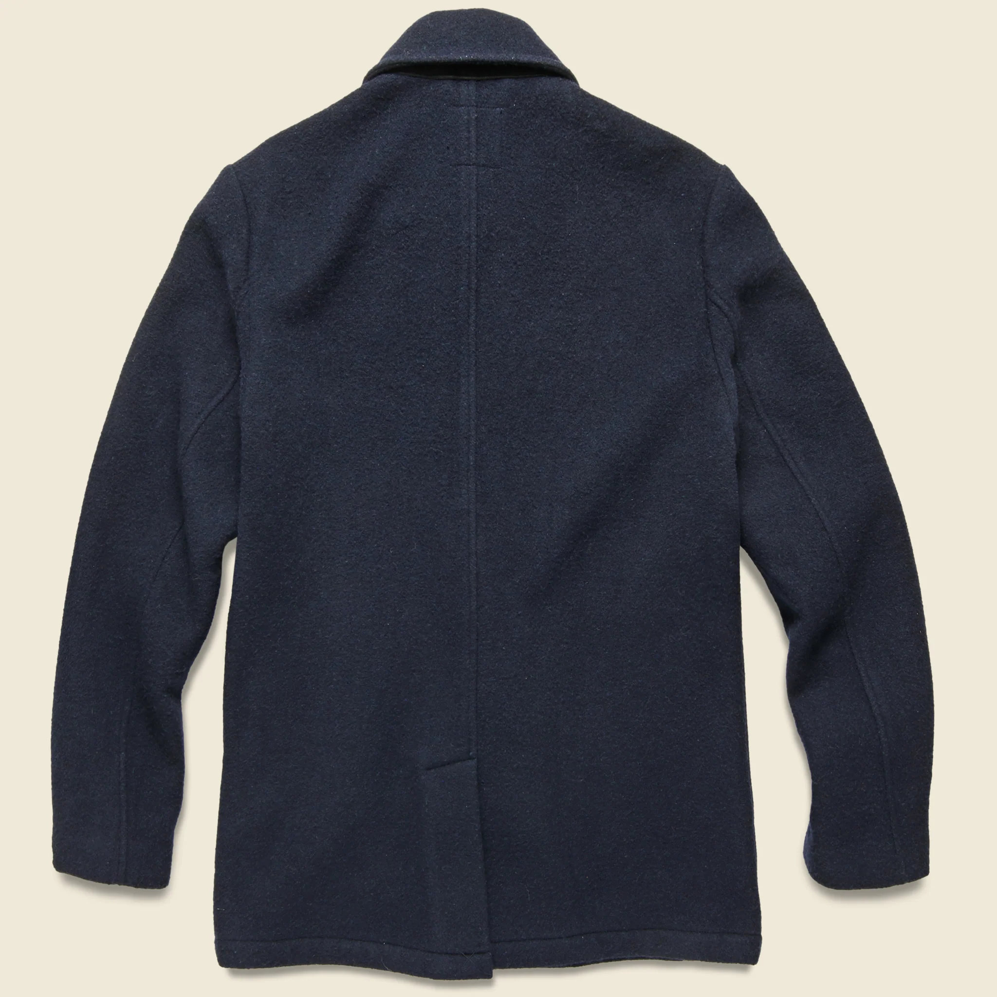 Glastonbury Japanese Wool Coat - Royal Navy - Image 2