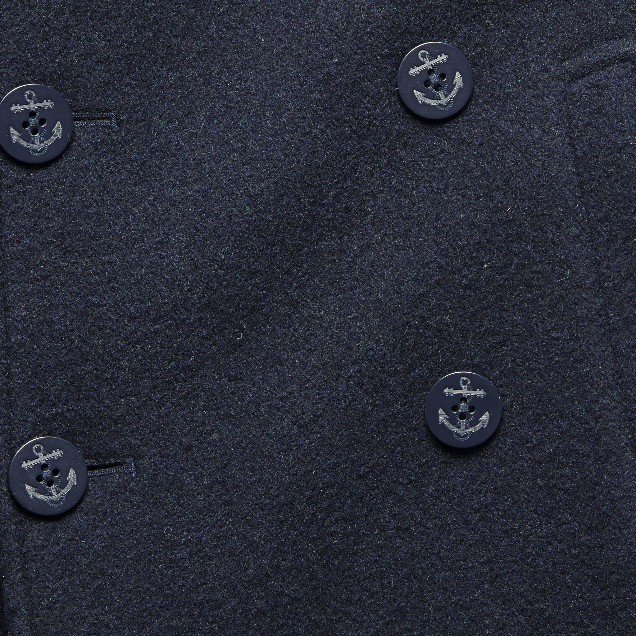 Glastonbury Japanese Wool Coat - Royal Navy - Image 3