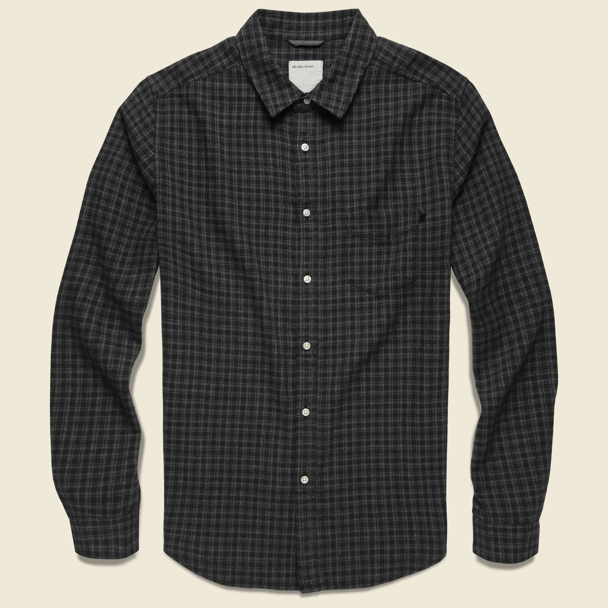 Griffin Flannel Shirt - Black