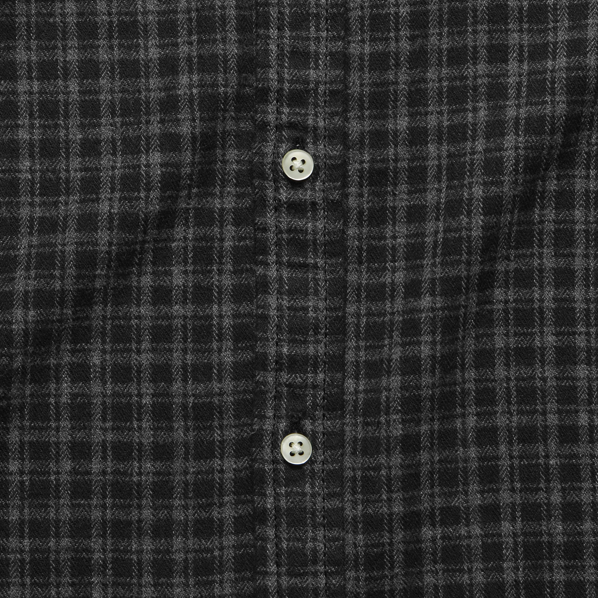 Griffin Flannel Shirt - Black - Image 3