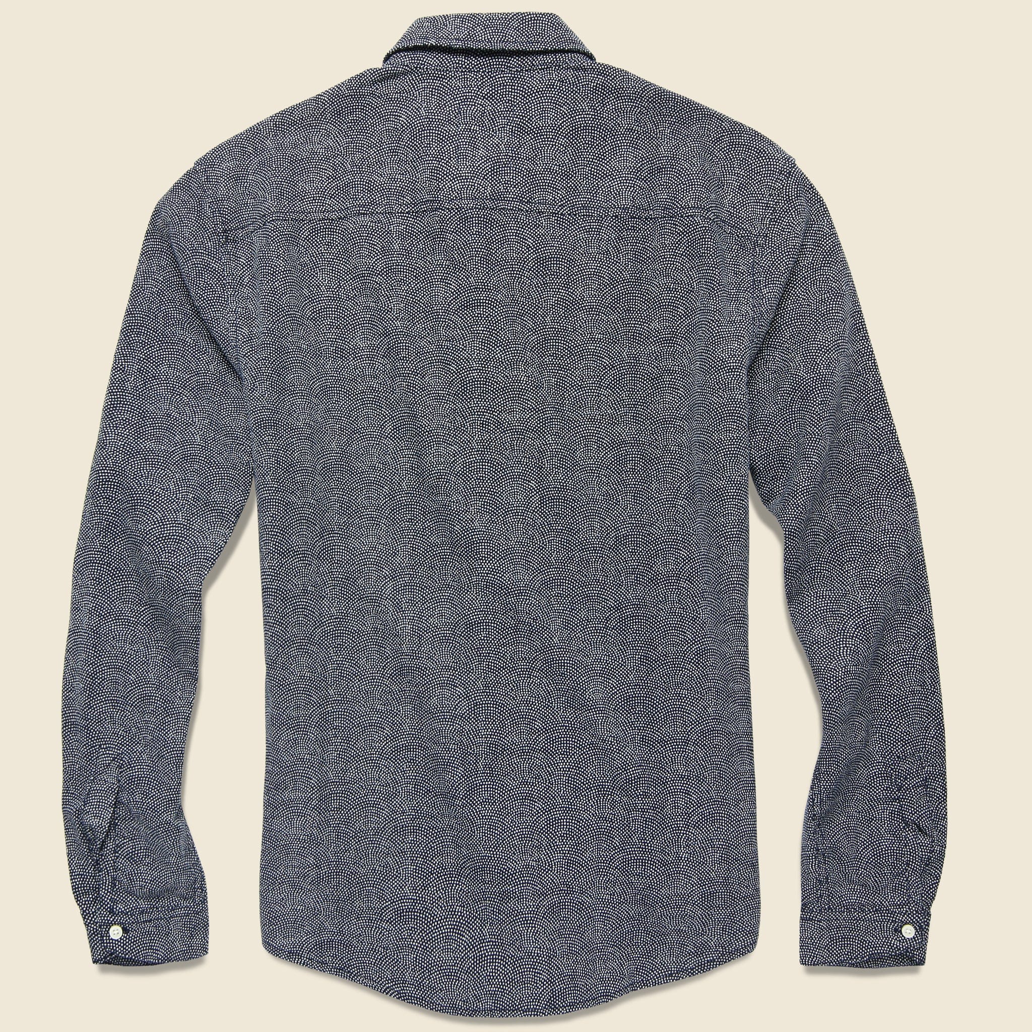 Seigaiha Shirt - Dark Indigo - Image 2