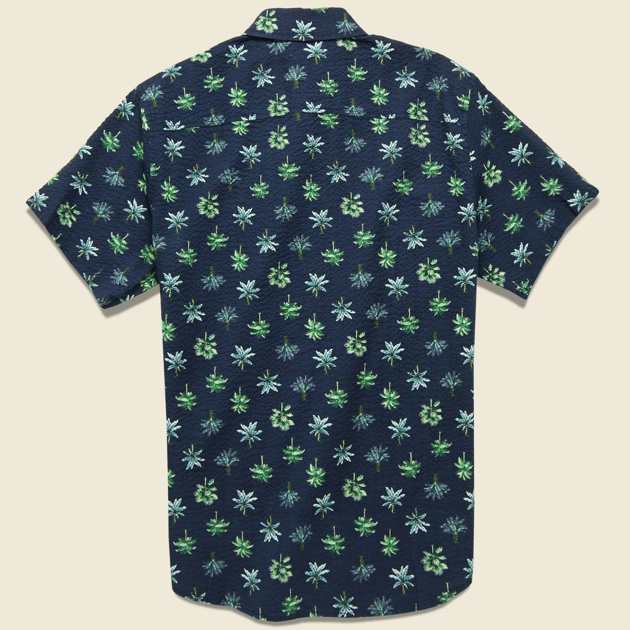 Rainforest Seersucker Shirt - Ocean Blue - Image 2
