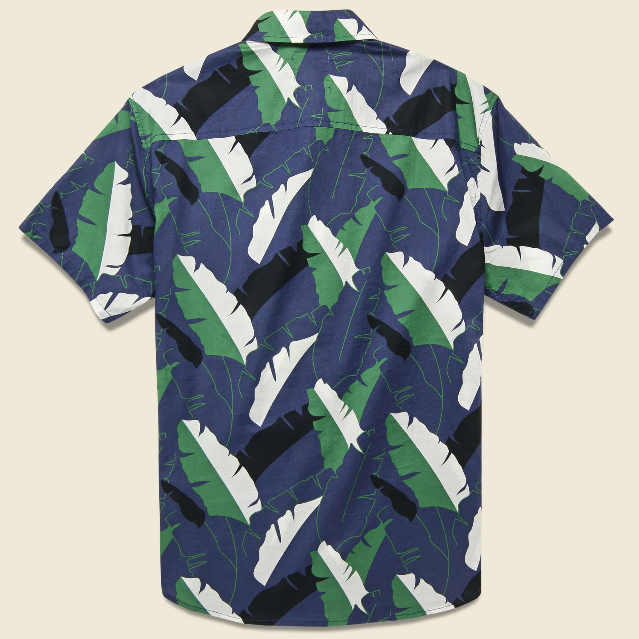Twin Palm Shirt - Ocean Blue - Image 2