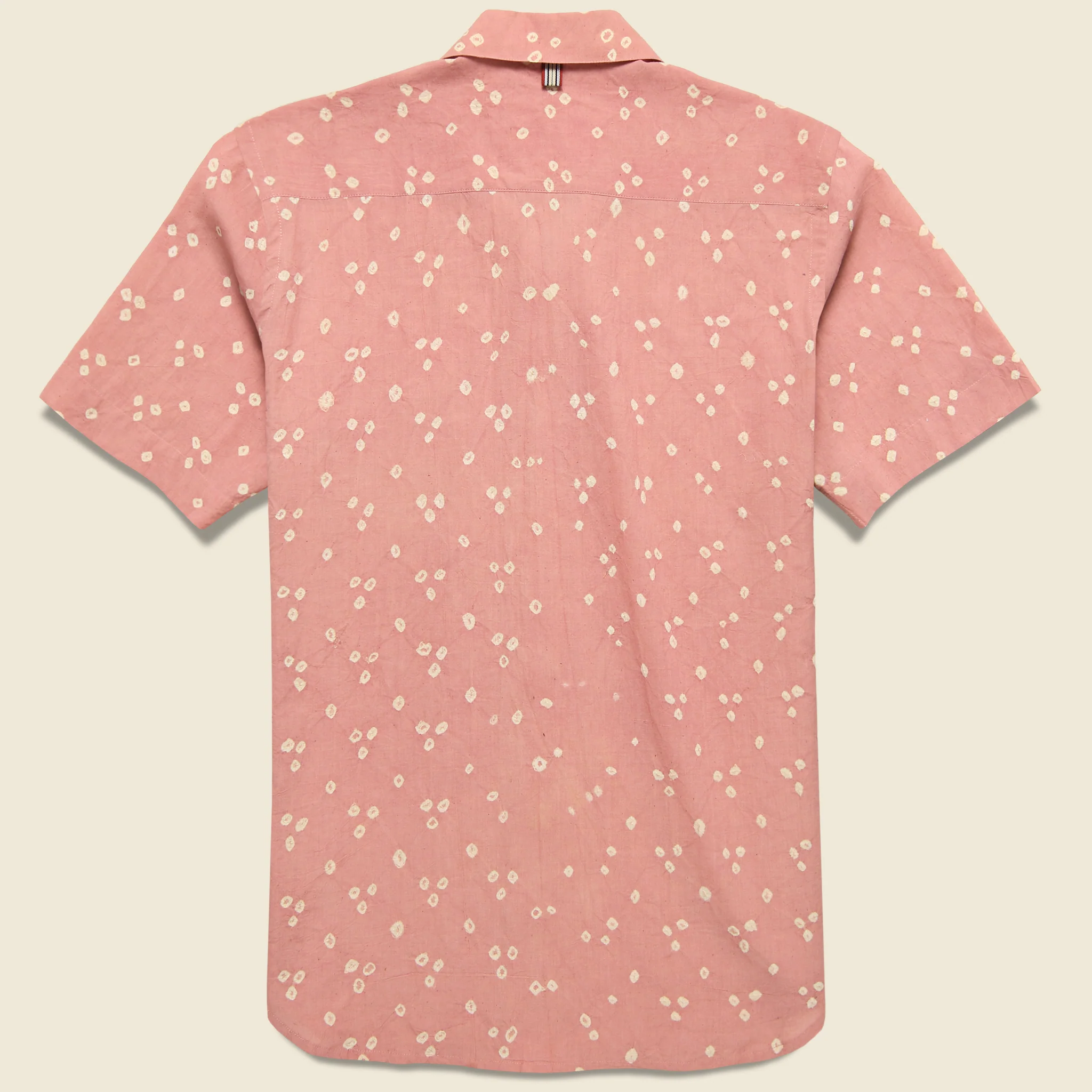 Lamar Pyramid Dot Bandhani Shirt - Pink - Image 2