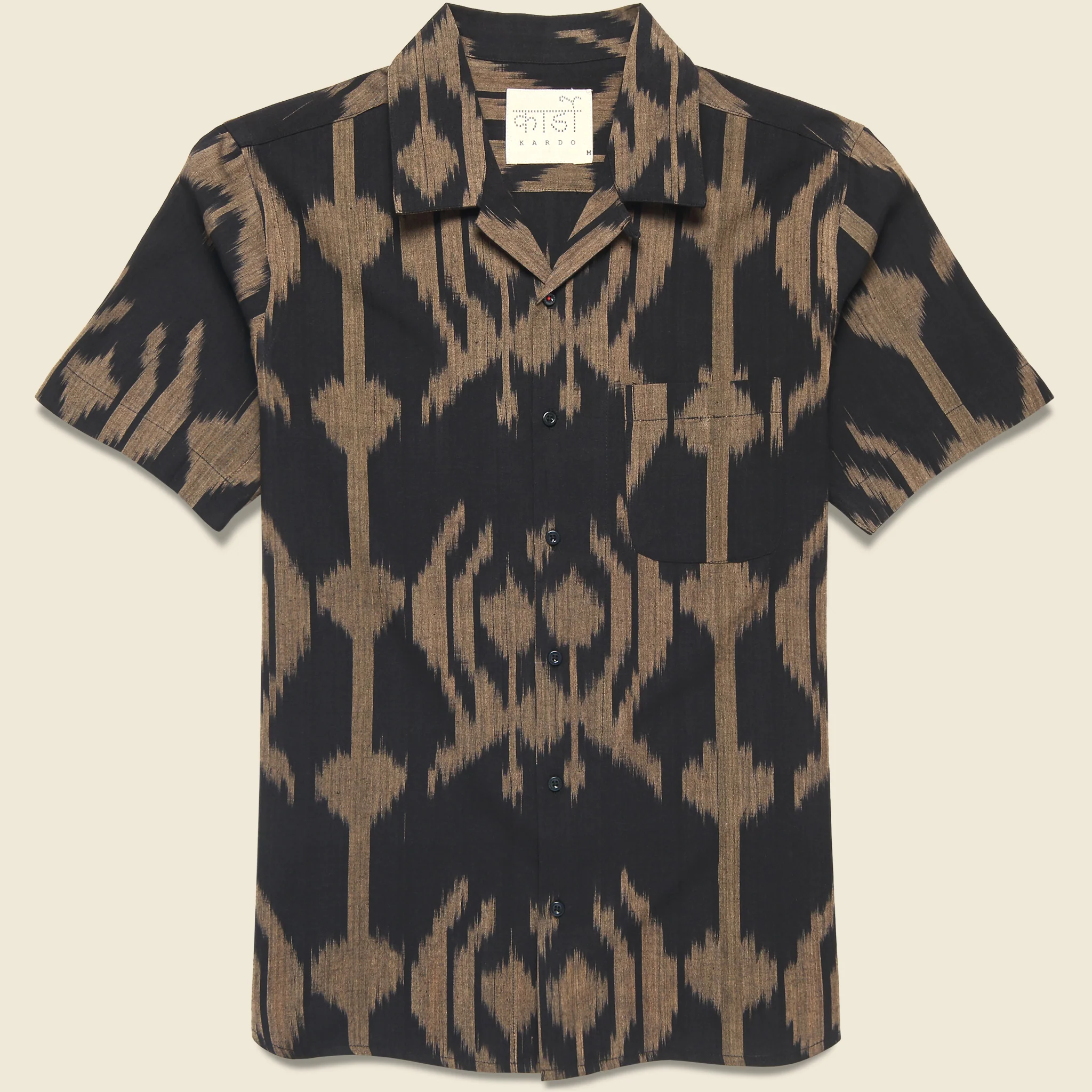Handwoven Ikat Shirt - Black