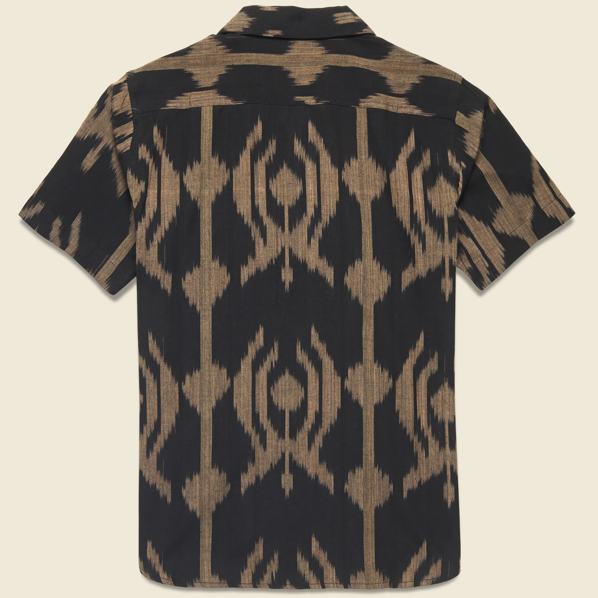 Handwoven Ikat Shirt - Black - Image 2