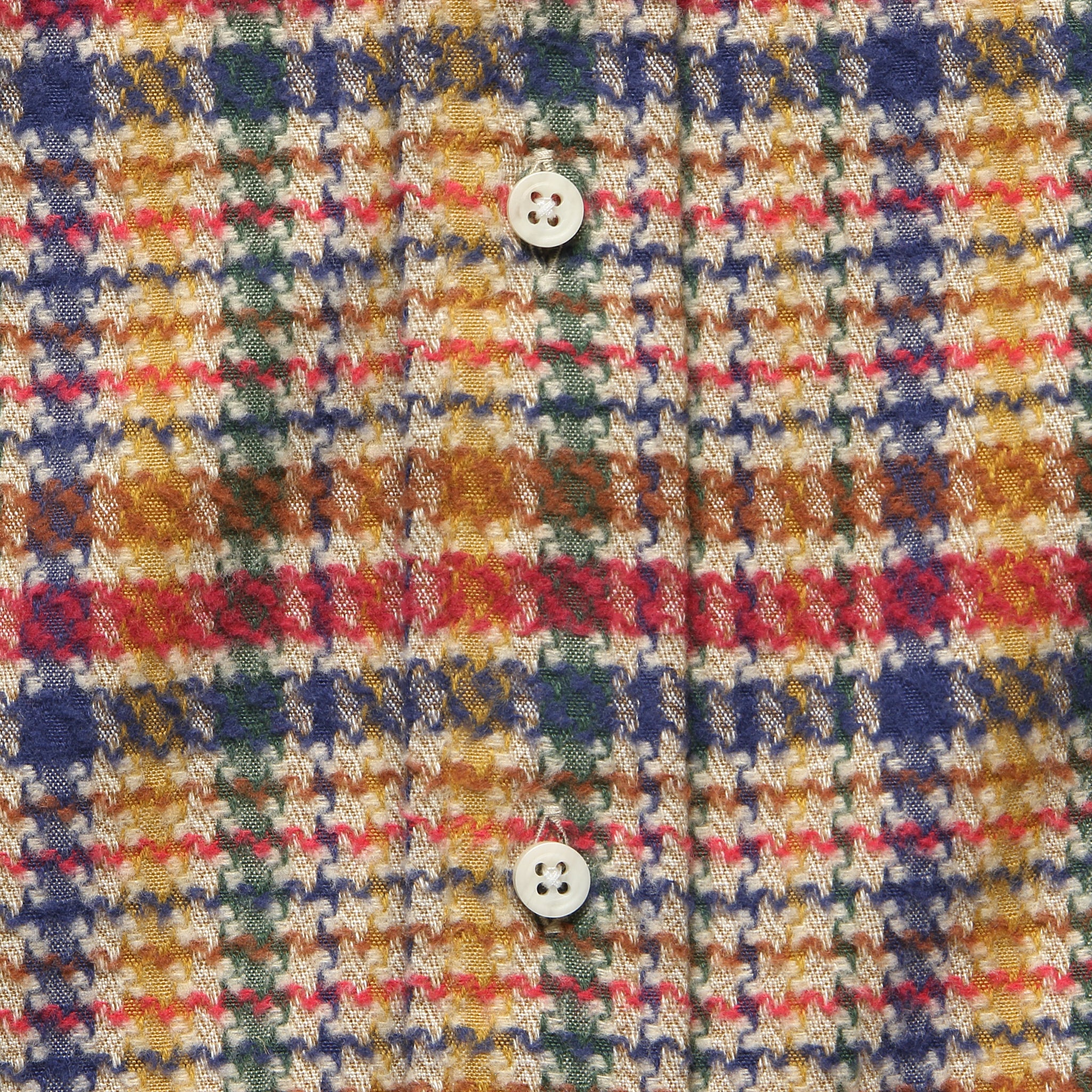Large Houndstooth Check Shirt - Multi - Image 3