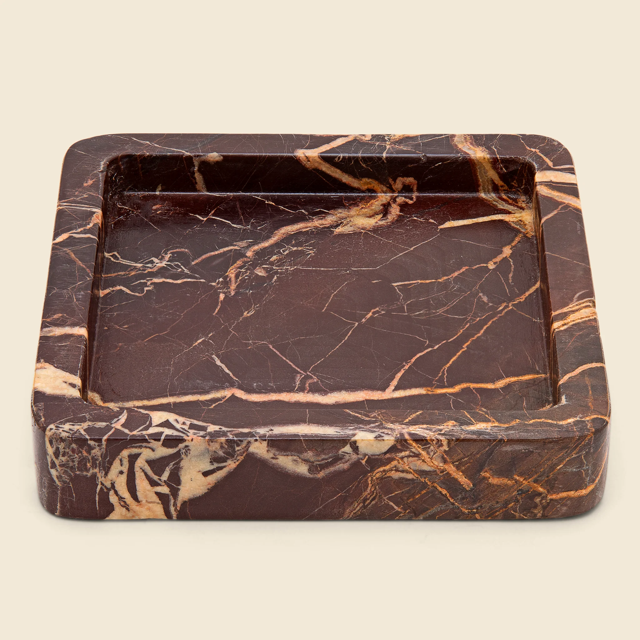 Large Marble Catch-All - Crimson