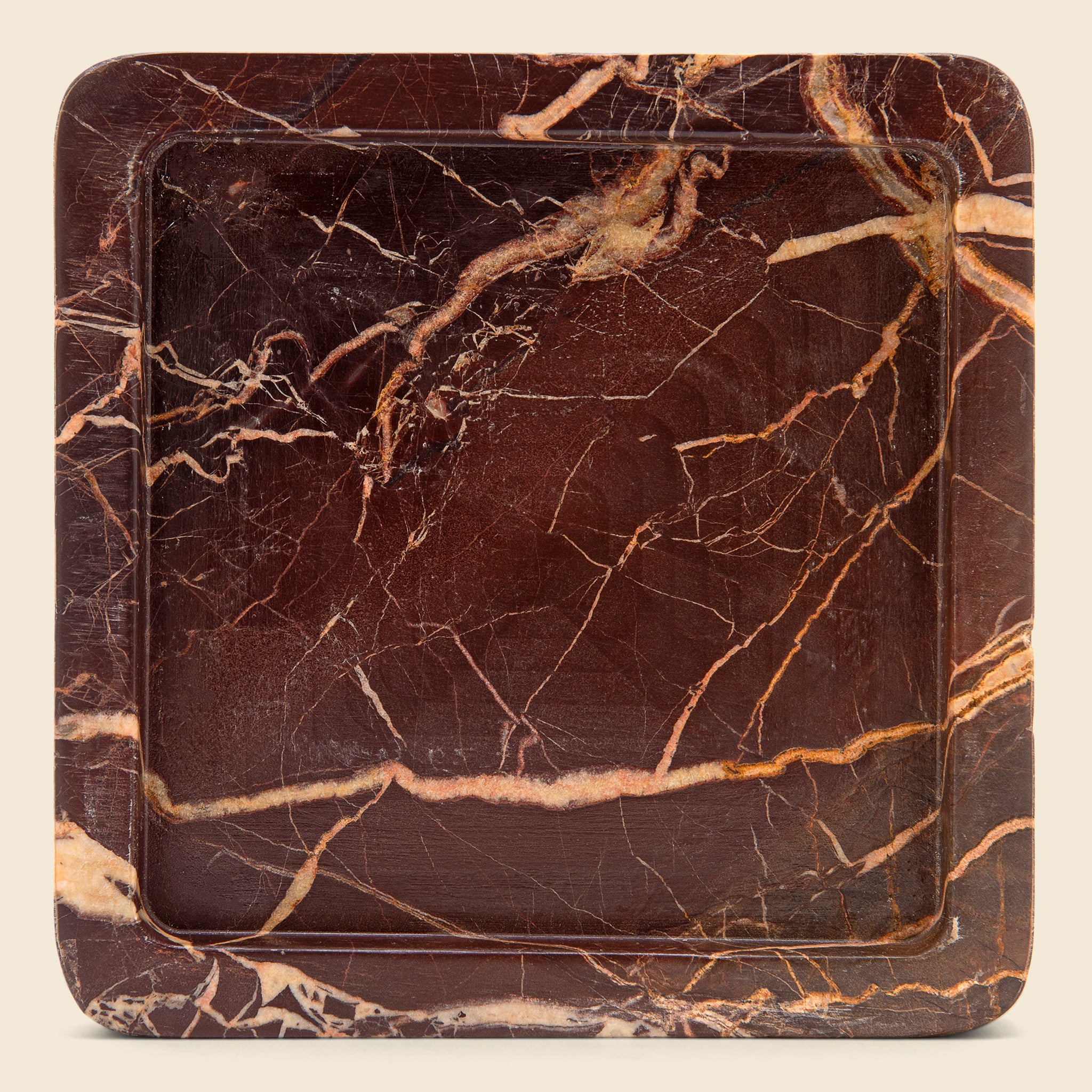 Large Marble Catch-All - Crimson - Image 2