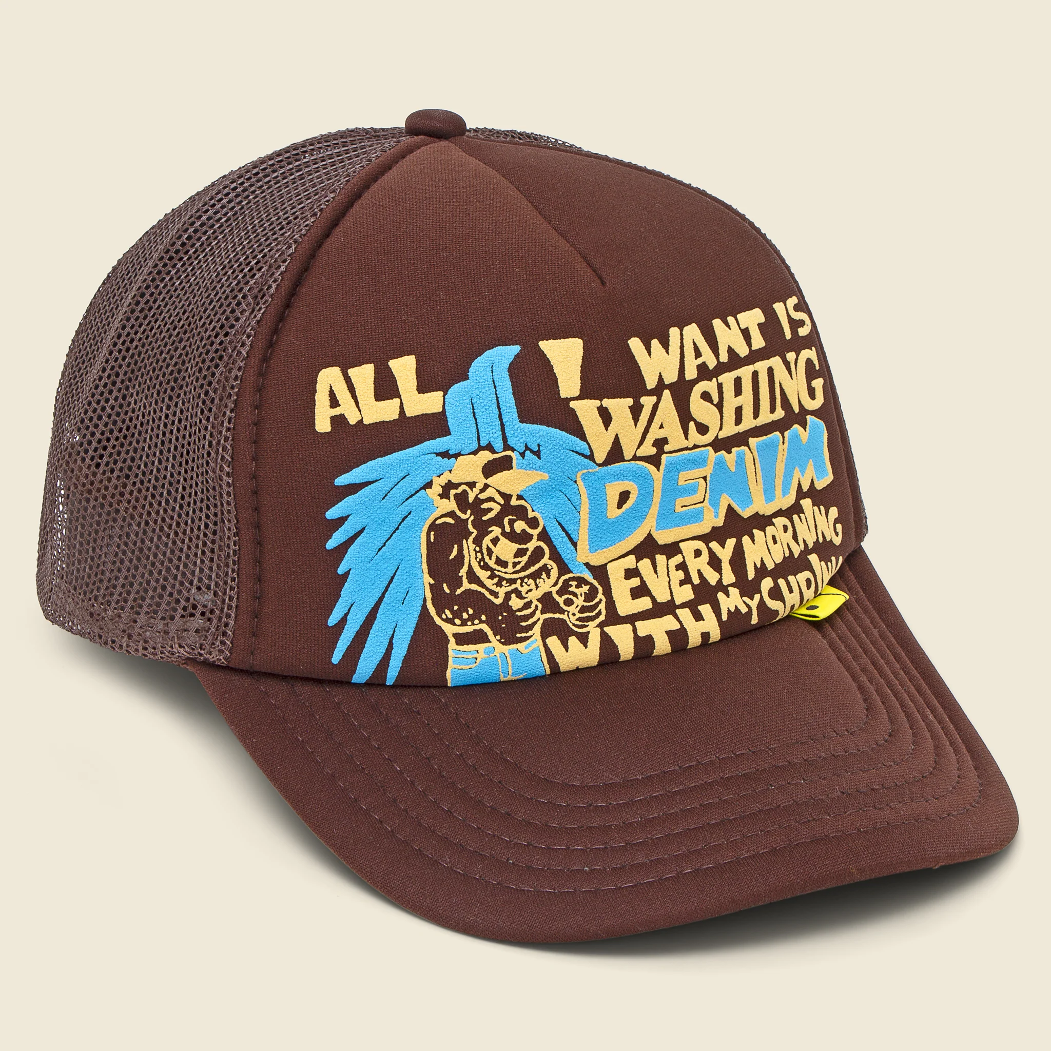 Laundry Shrink Trucker Cap - Brown