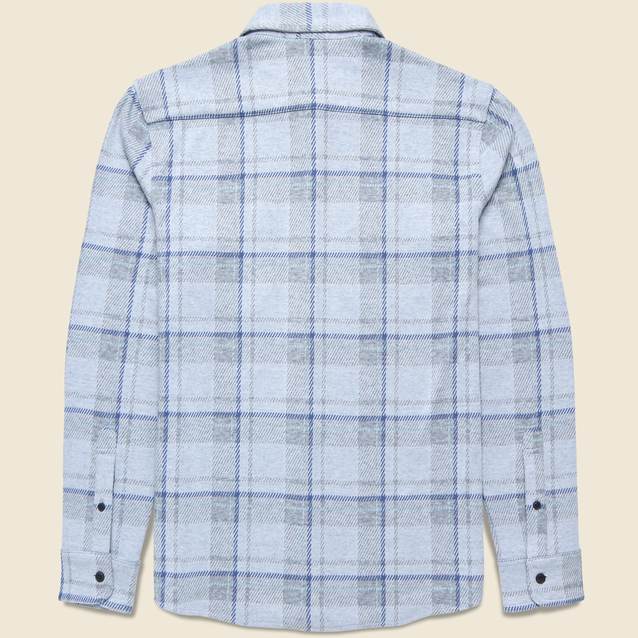 Legend Sweater Shirt - Marine Sky Plaid - Image 2