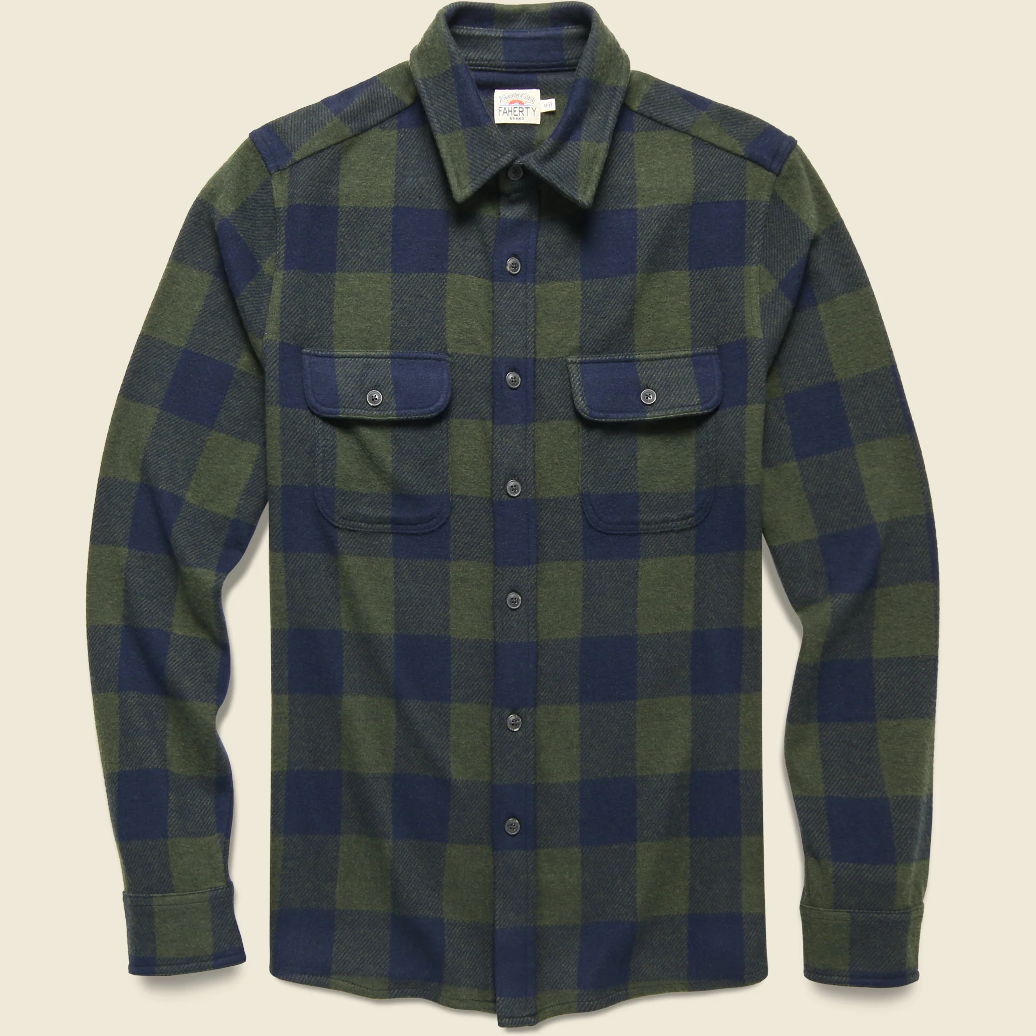 Legend Sweater Shirt - Navy Olive Buffalo