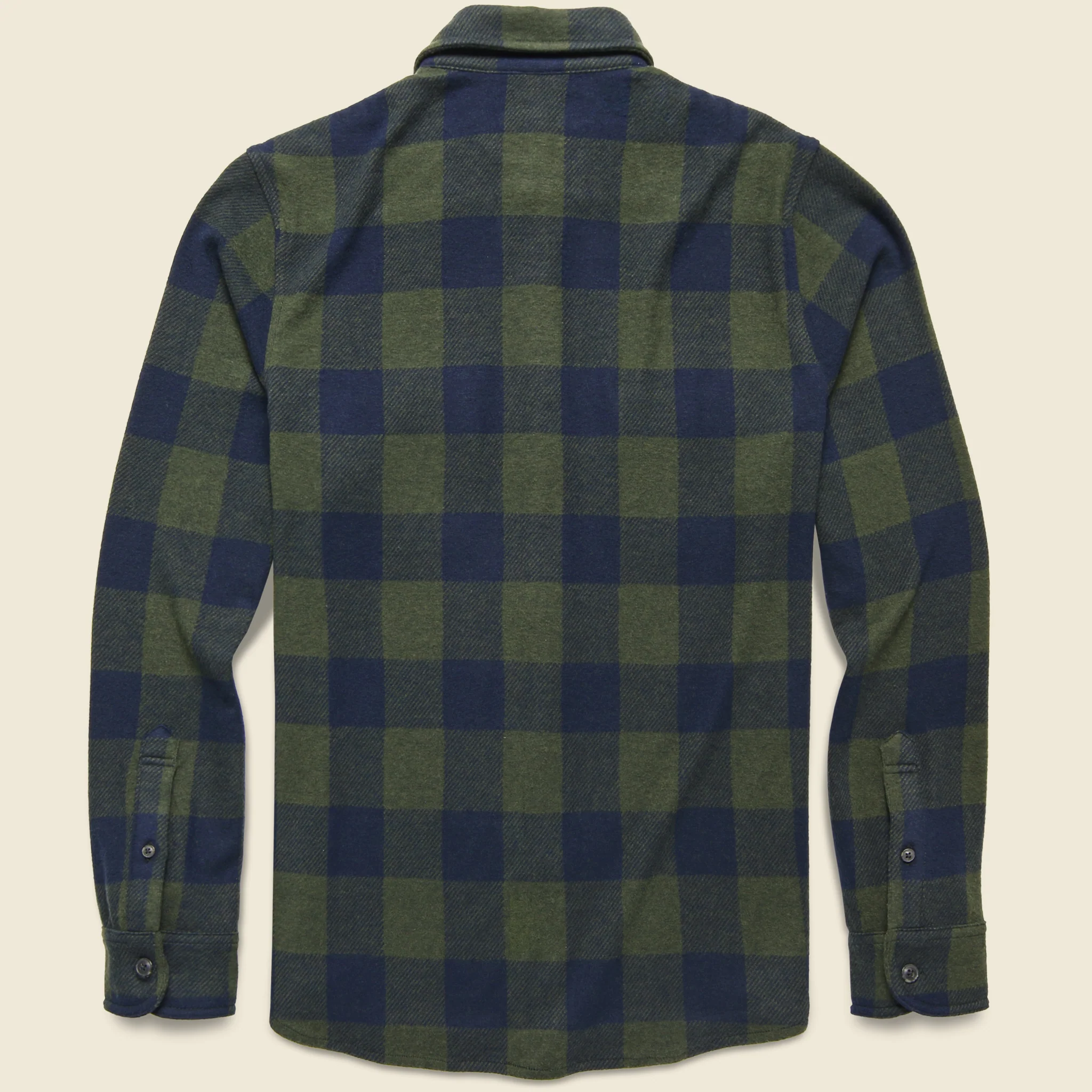Legend Sweater Shirt - Navy Olive Buffalo - Image 2
