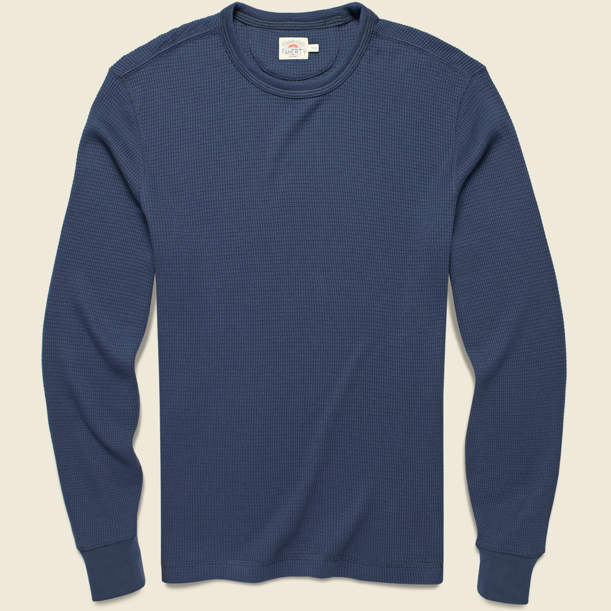 Legend Waffle Crew Shirt - Navy