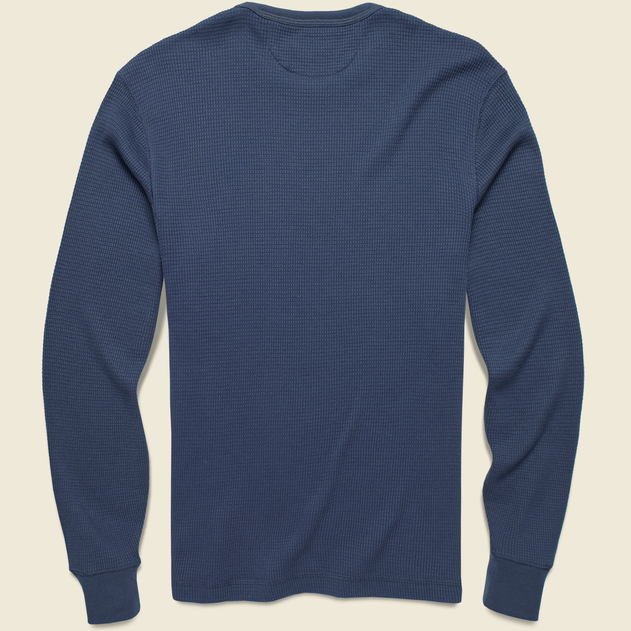 Legend Waffle Crew Shirt - Navy - Image 2