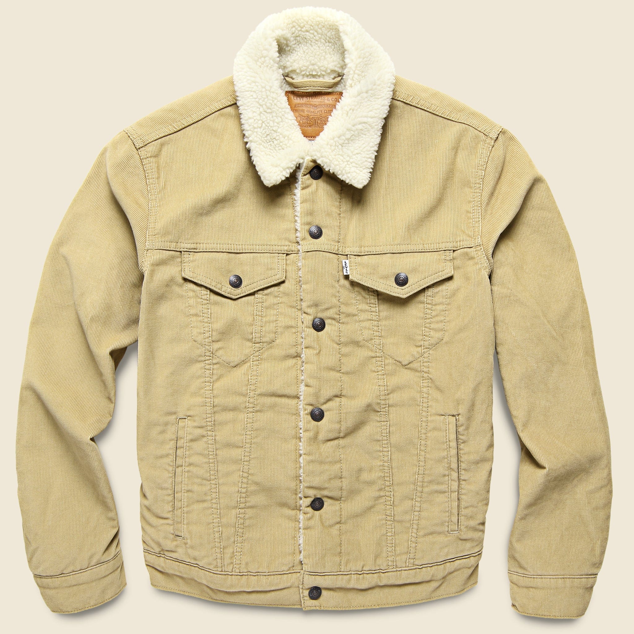 Sherpa Trucker Jacket - True Cord Chino