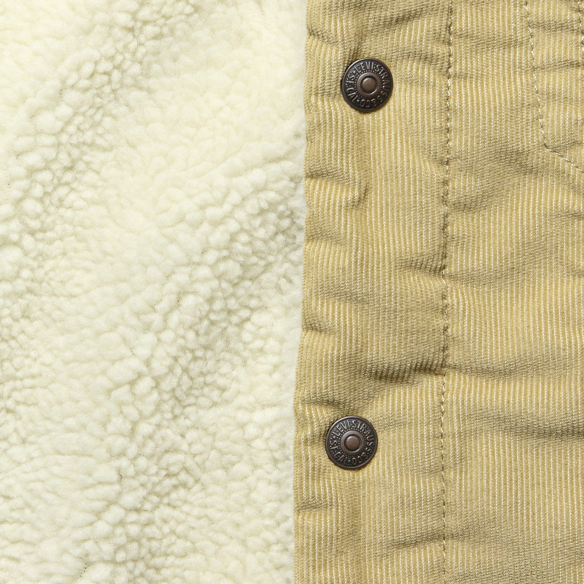 Sherpa Trucker Jacket - True Cord Chino - Image 3