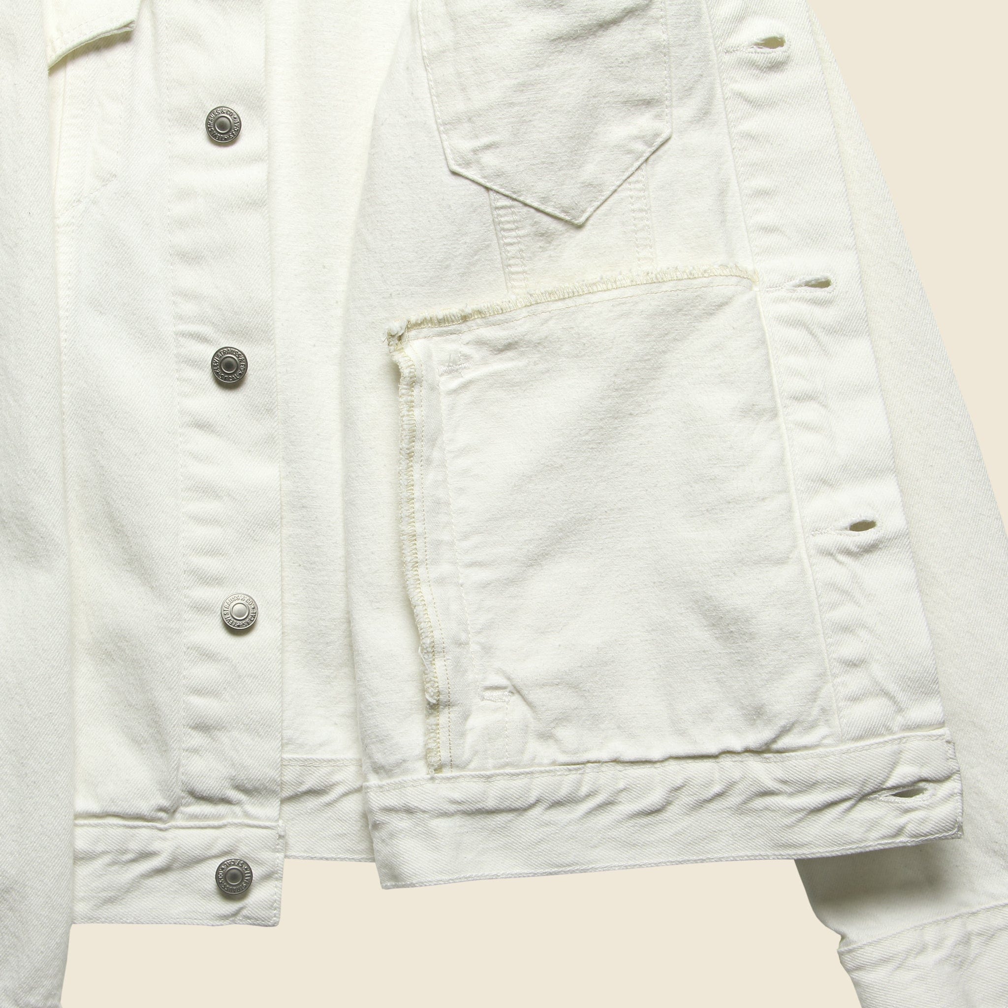 Trucker Jacket - White Out - Image 3