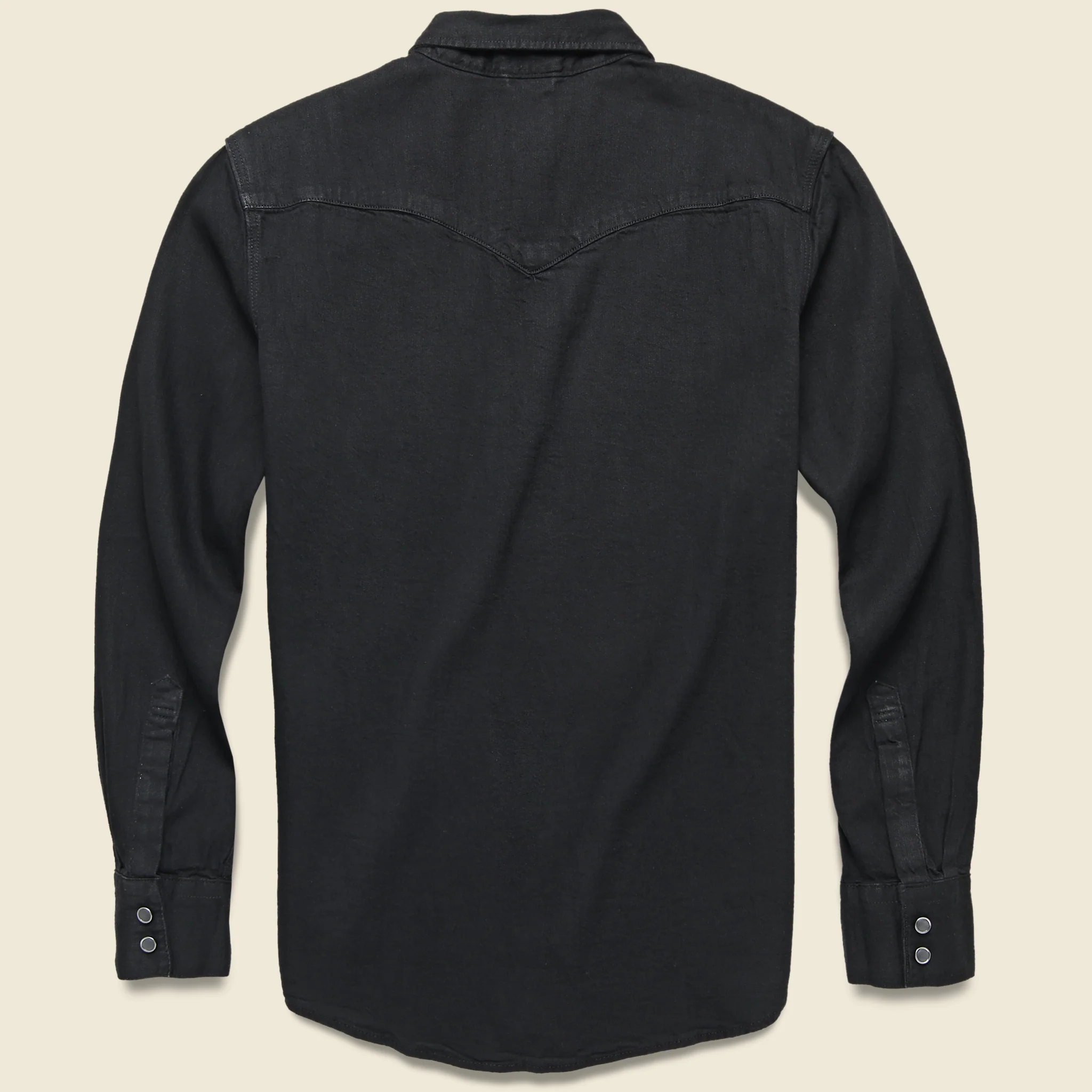 Barstow Western Shirt - Marble Black Denim - Image 2