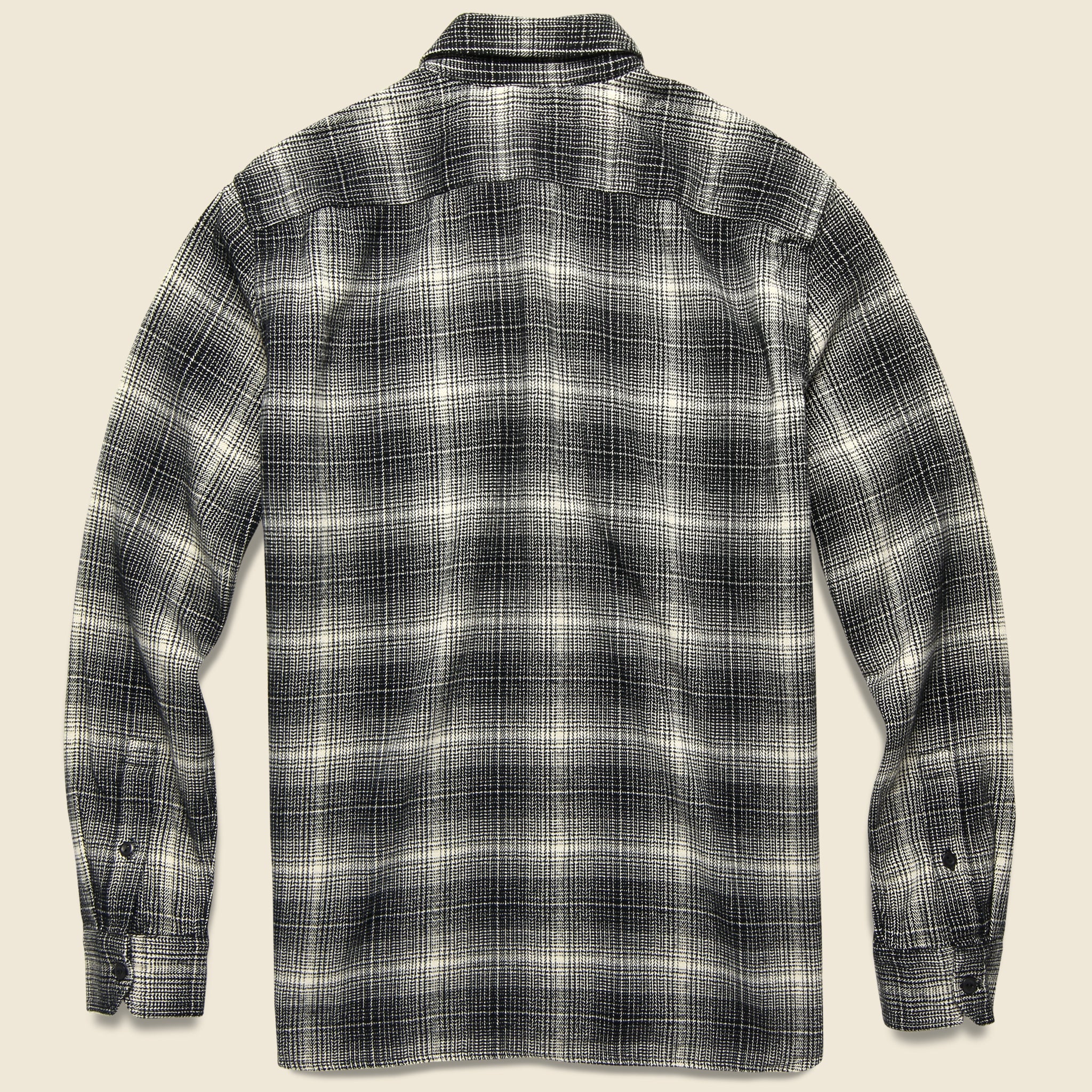 Jackson Worker Flannel Overshirt - Ametrine Jet Black - Image 2
