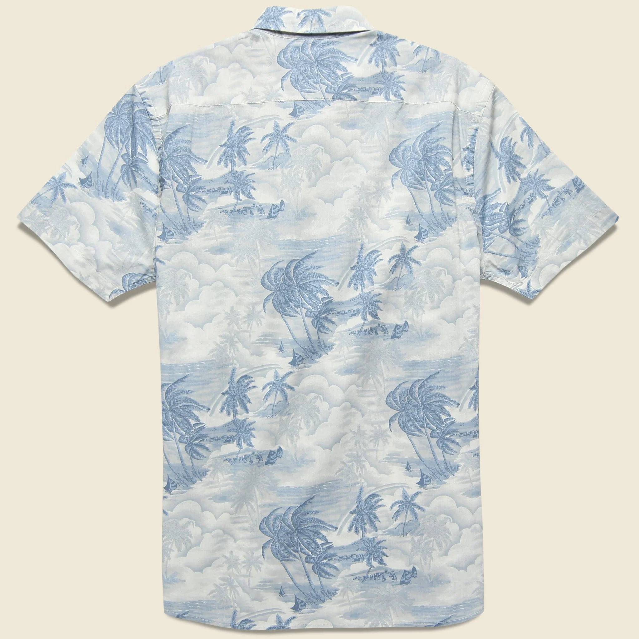 Sunset Pocket Shirt - Acid Hawaiian Dusty Blue - Image 2