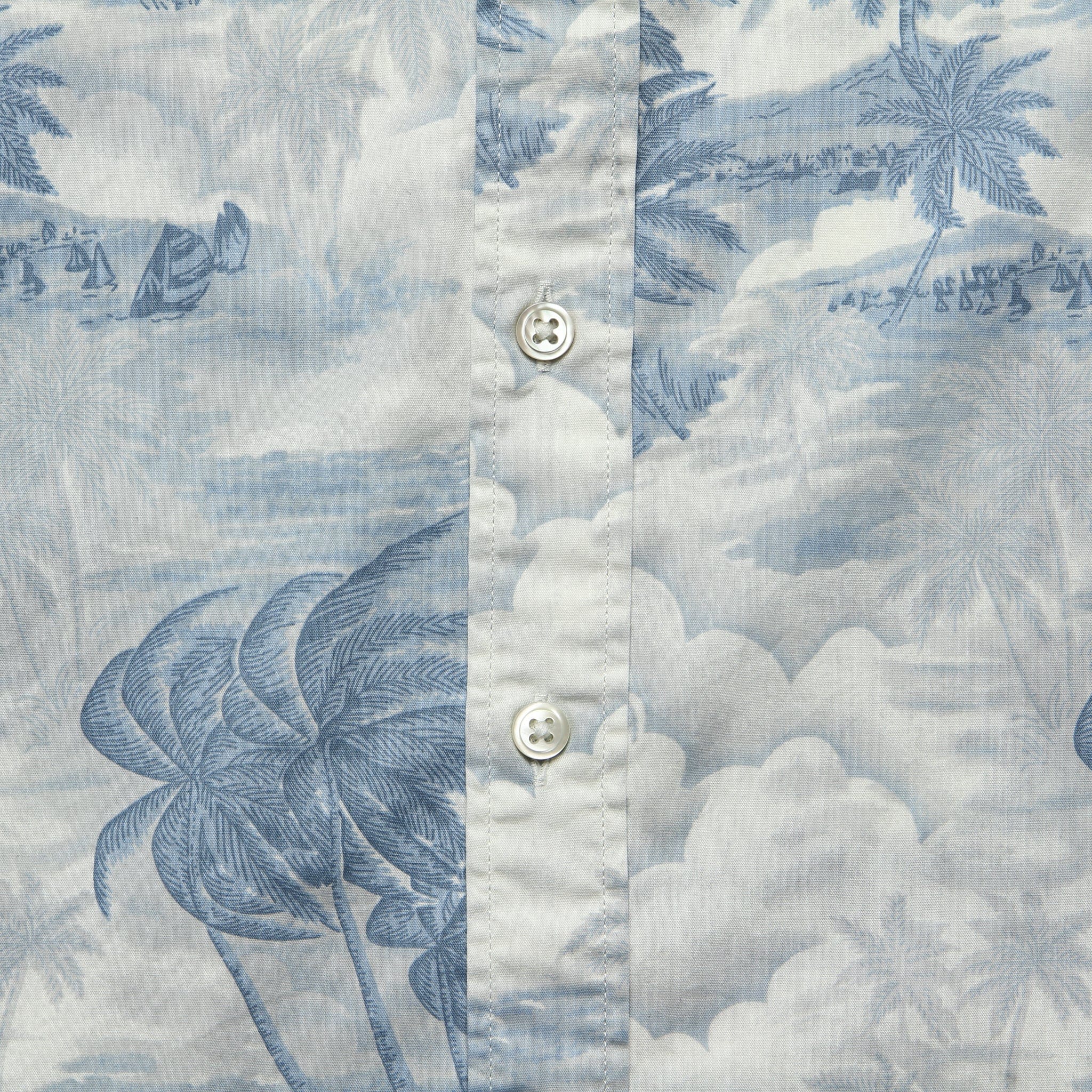 Sunset Pocket Shirt - Acid Hawaiian Dusty Blue - Image 3