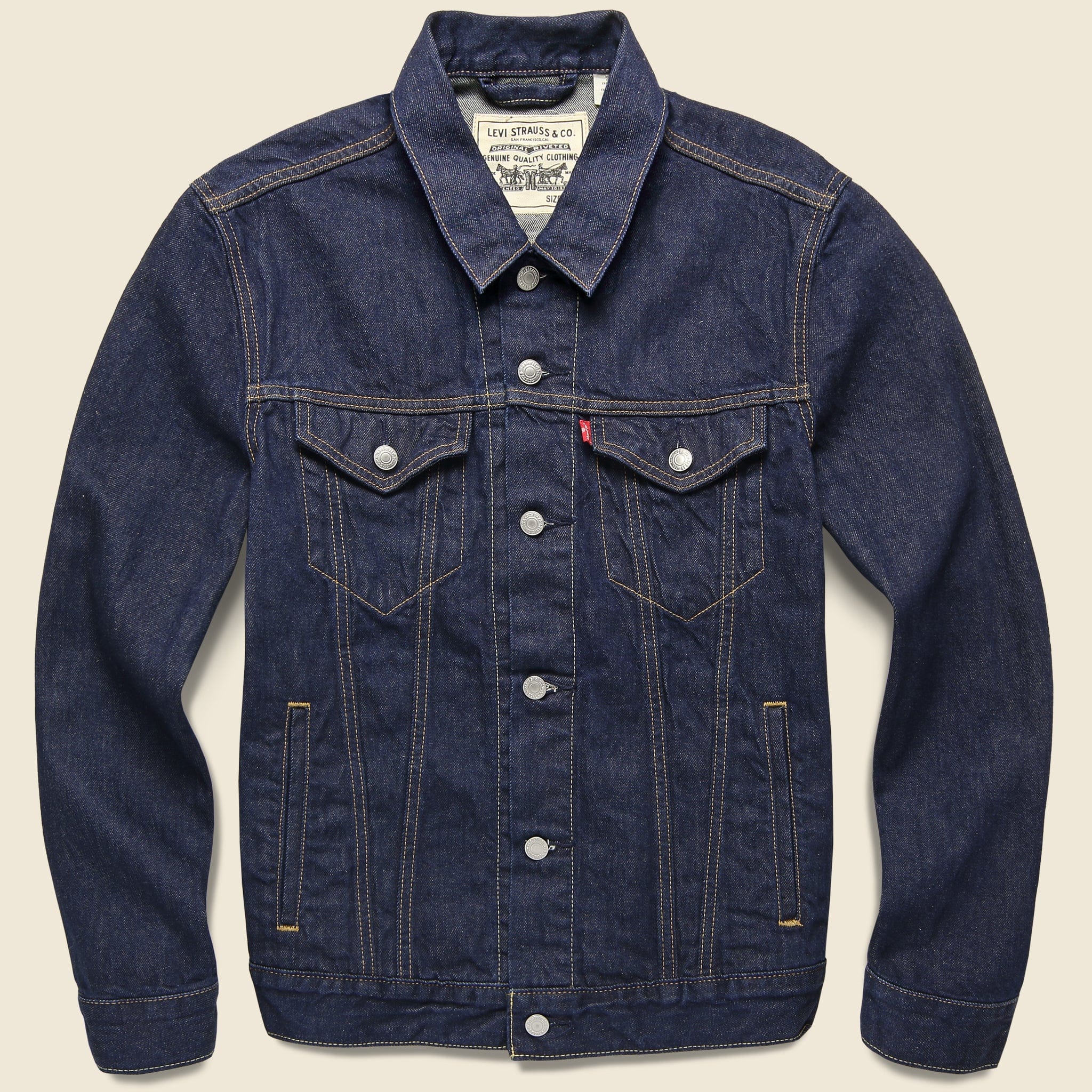 Wellthread Trucker Jacket - Indigo Rinse Hemp