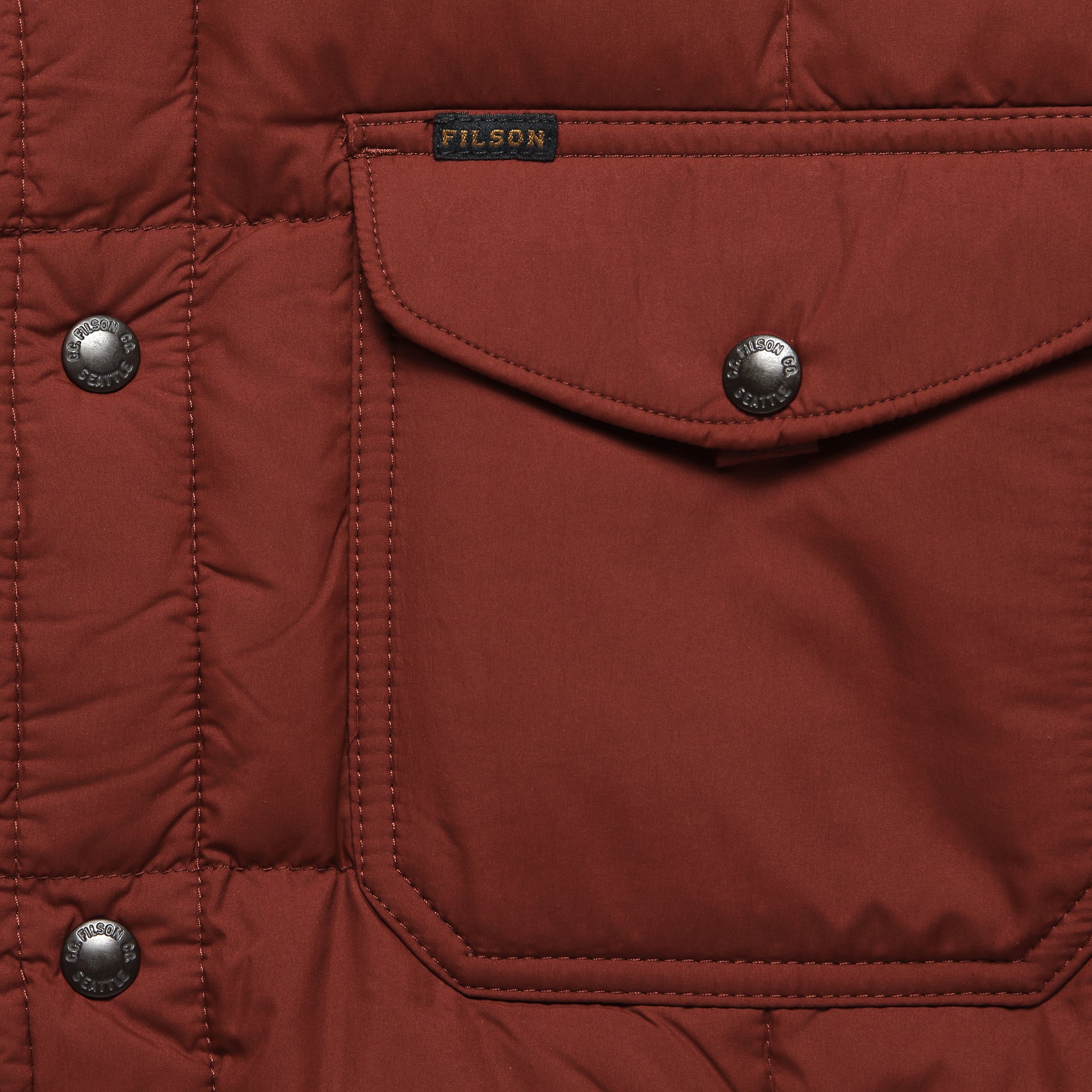 Lightweight Down Jac Shirt - Madder Red - Image 3