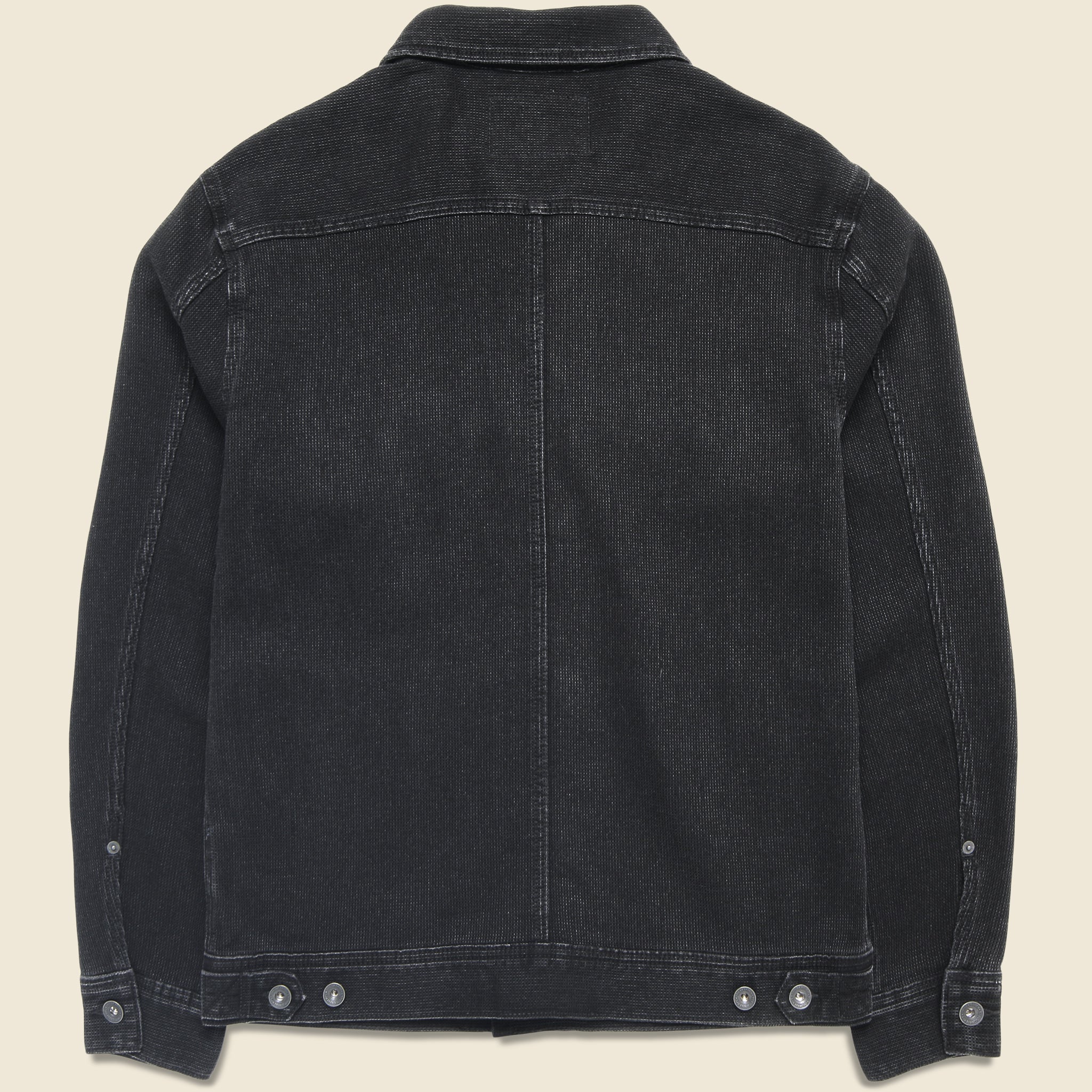 Long Haul Jacket - Black Indigo Waffle - Image 5