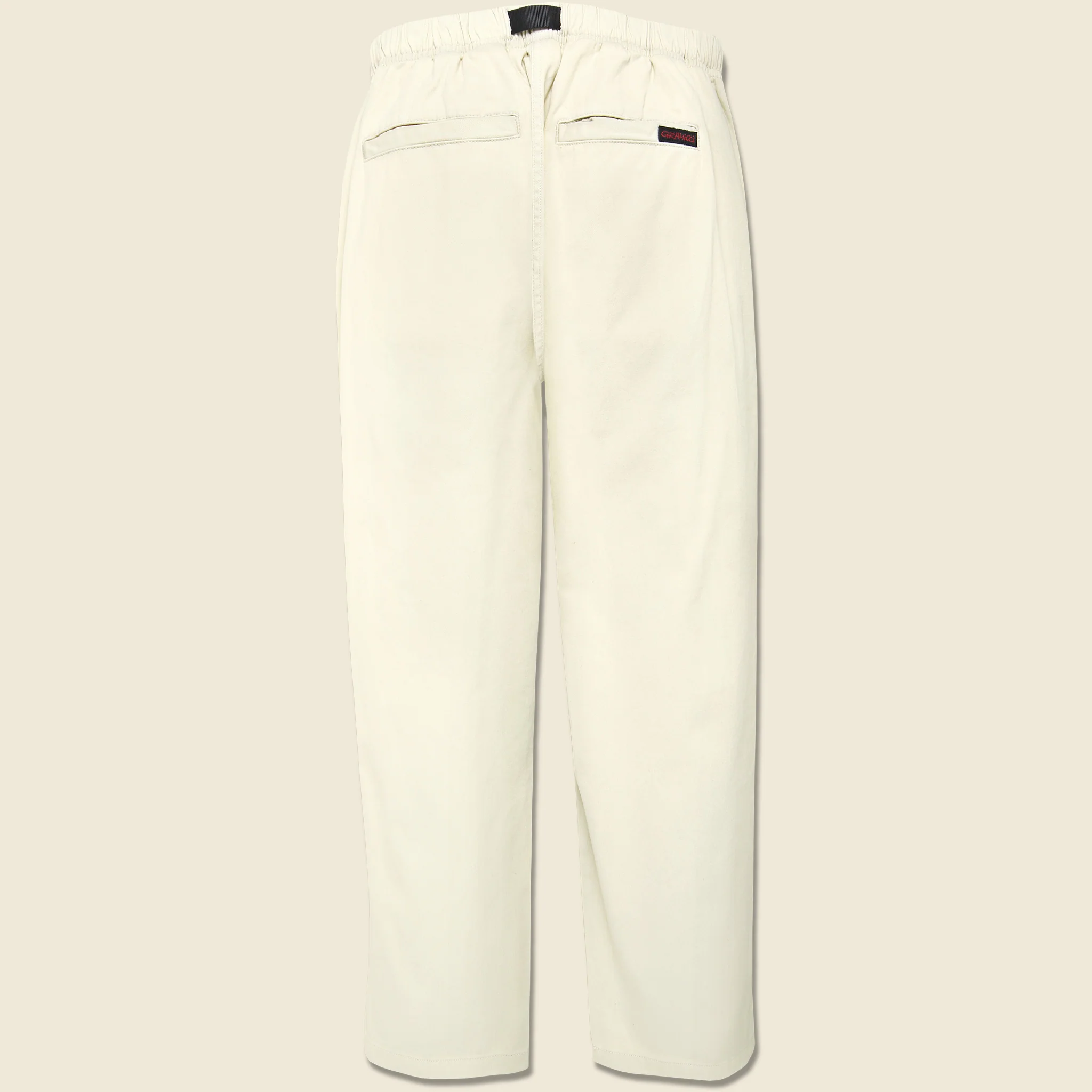 Loose Tapered Twill Pant - Greige - Image 2