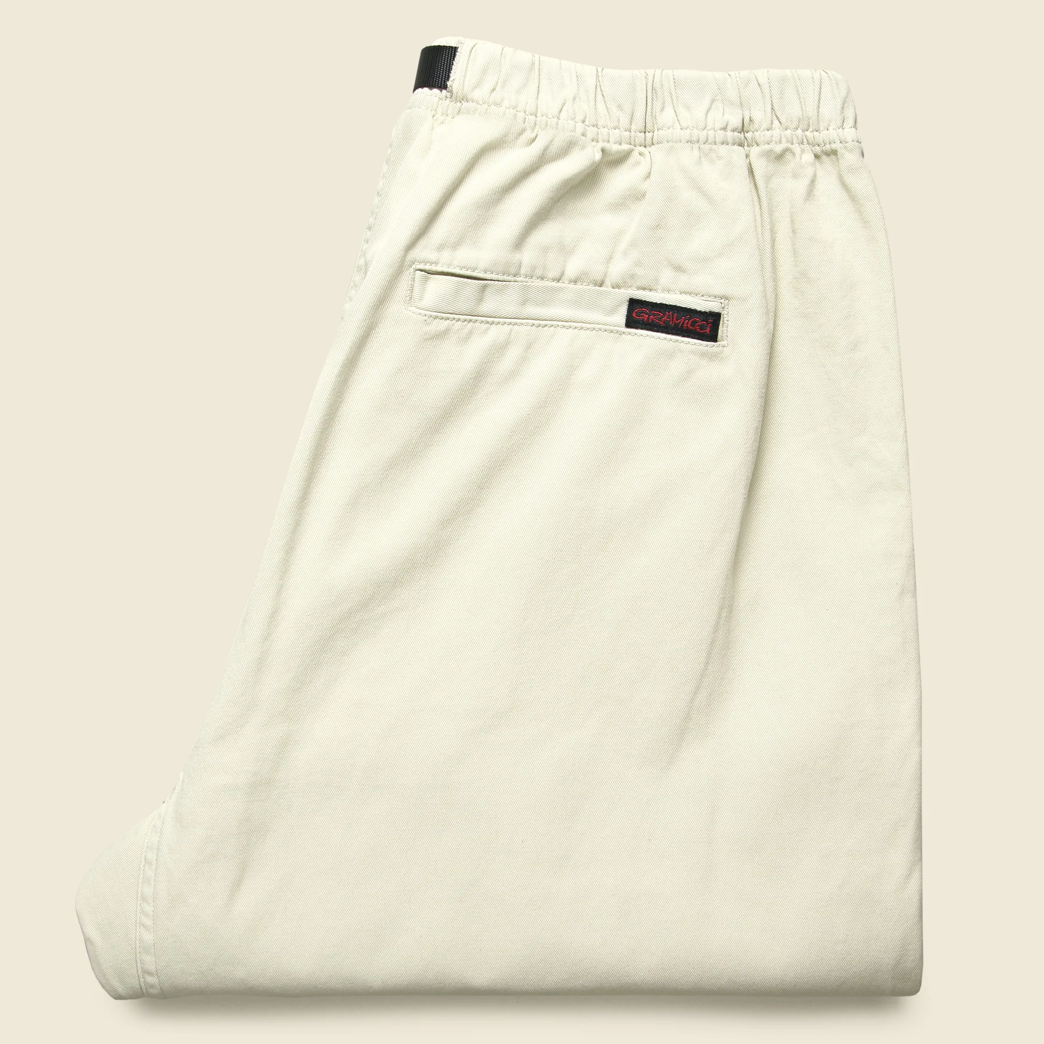 Loose Tapered Twill Pant - Greige - Image 3