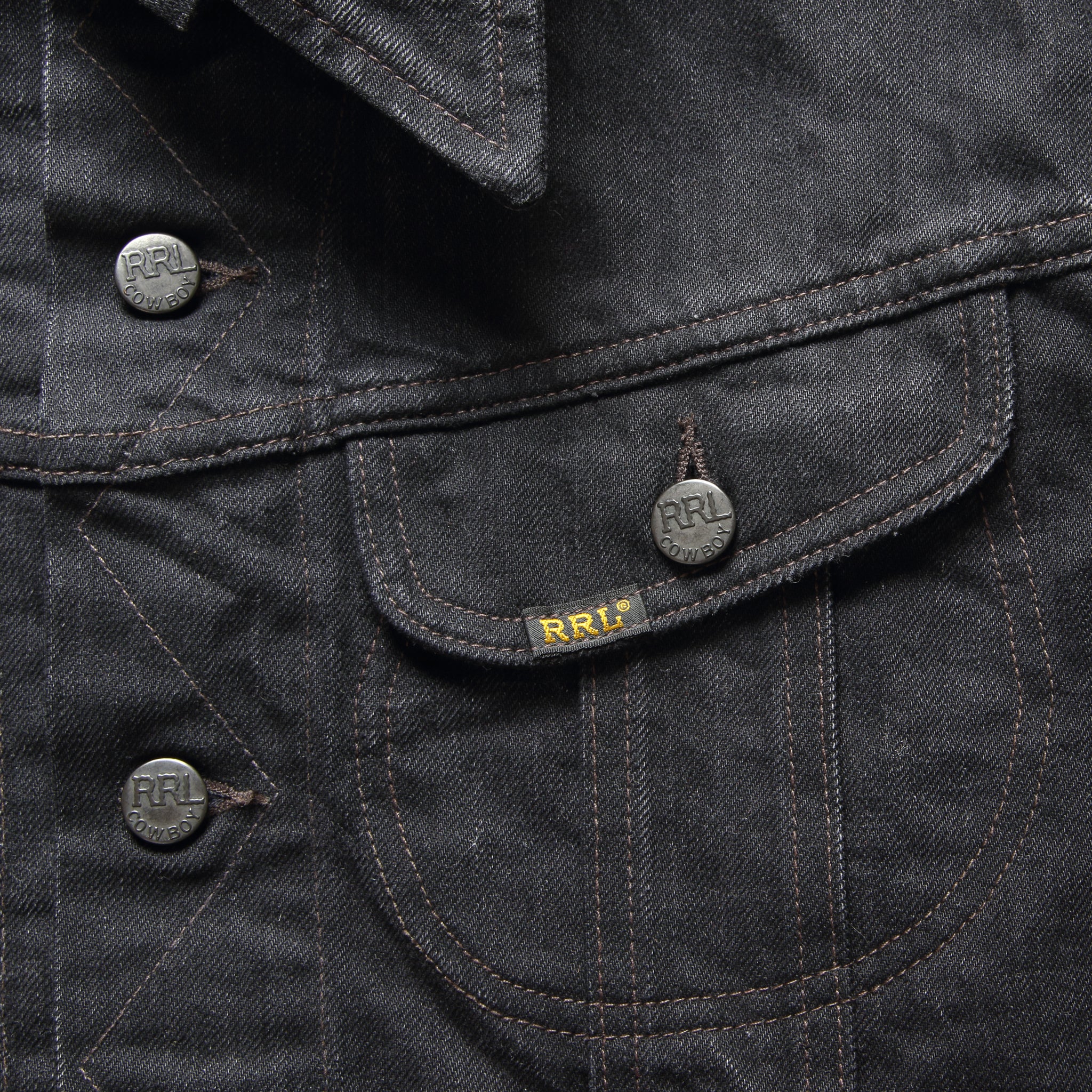Lot 271 Trucker Jacket - Worn In Black - Image 6