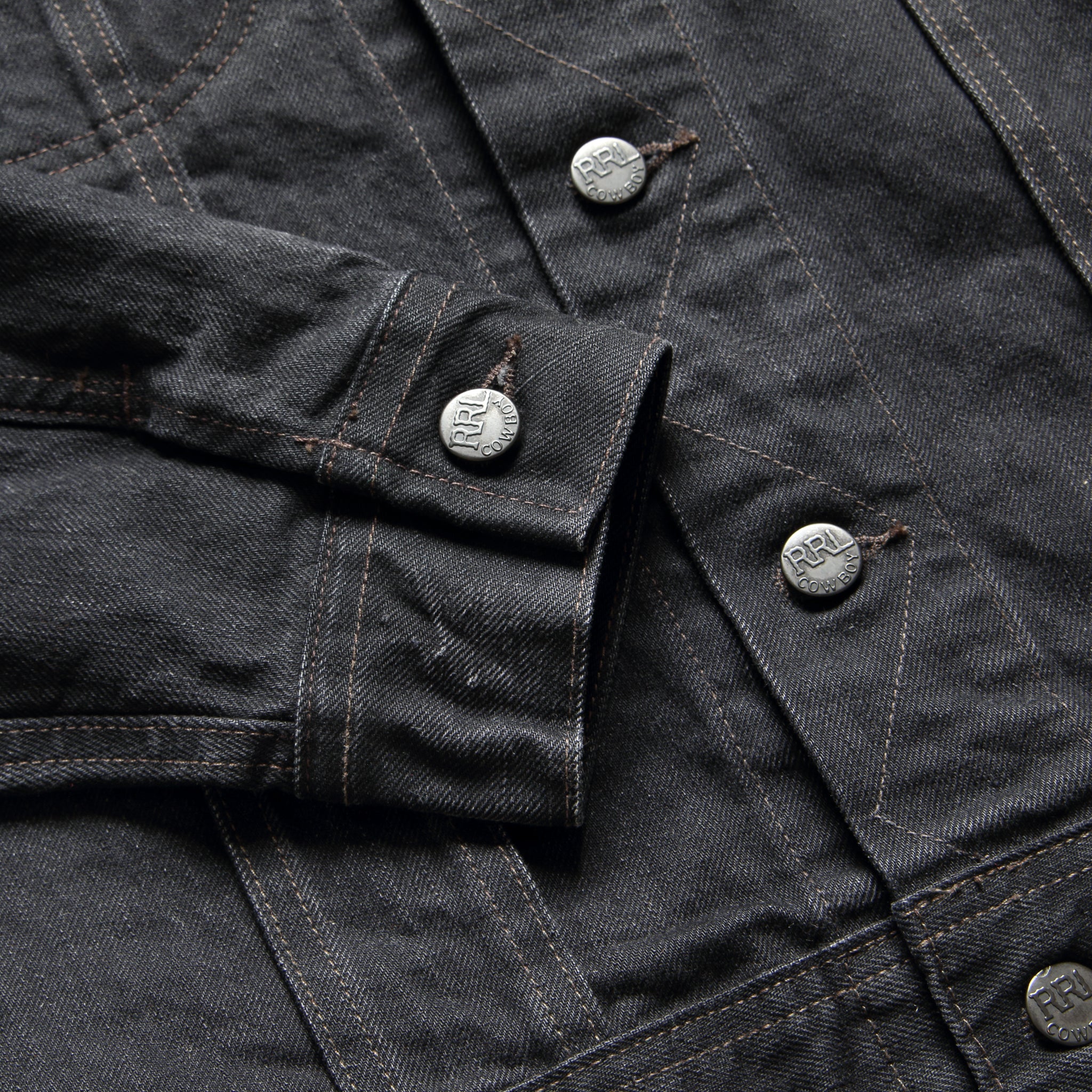 Lot 271 Trucker Jacket - Worn In Black - Image 7