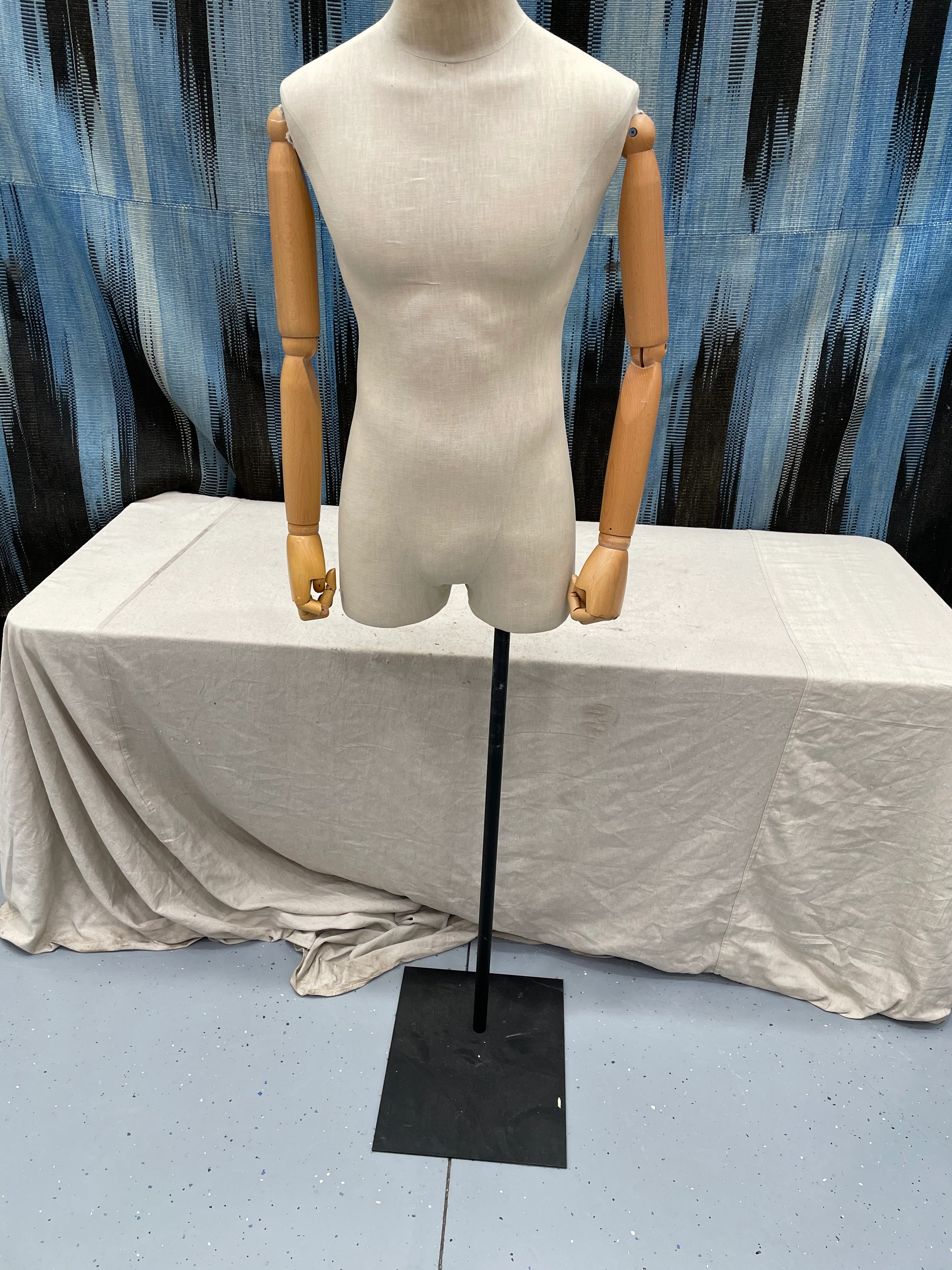 B76 - Fabric Body Form with Metal Base