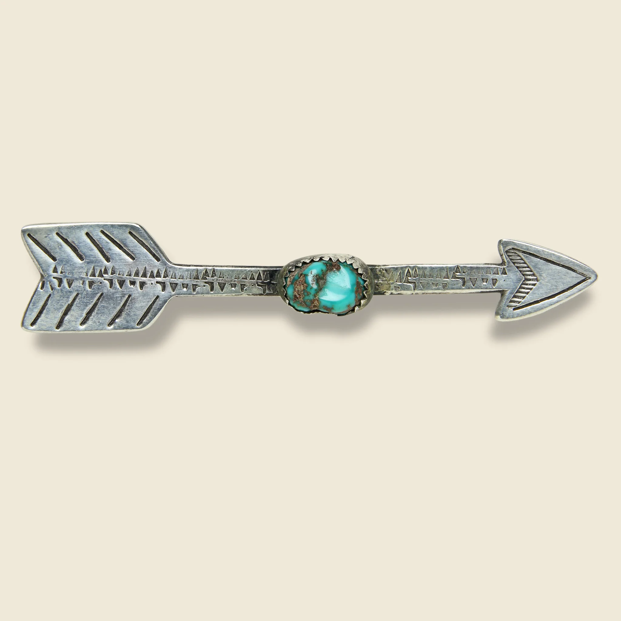 Arrow Pin With Turquoise