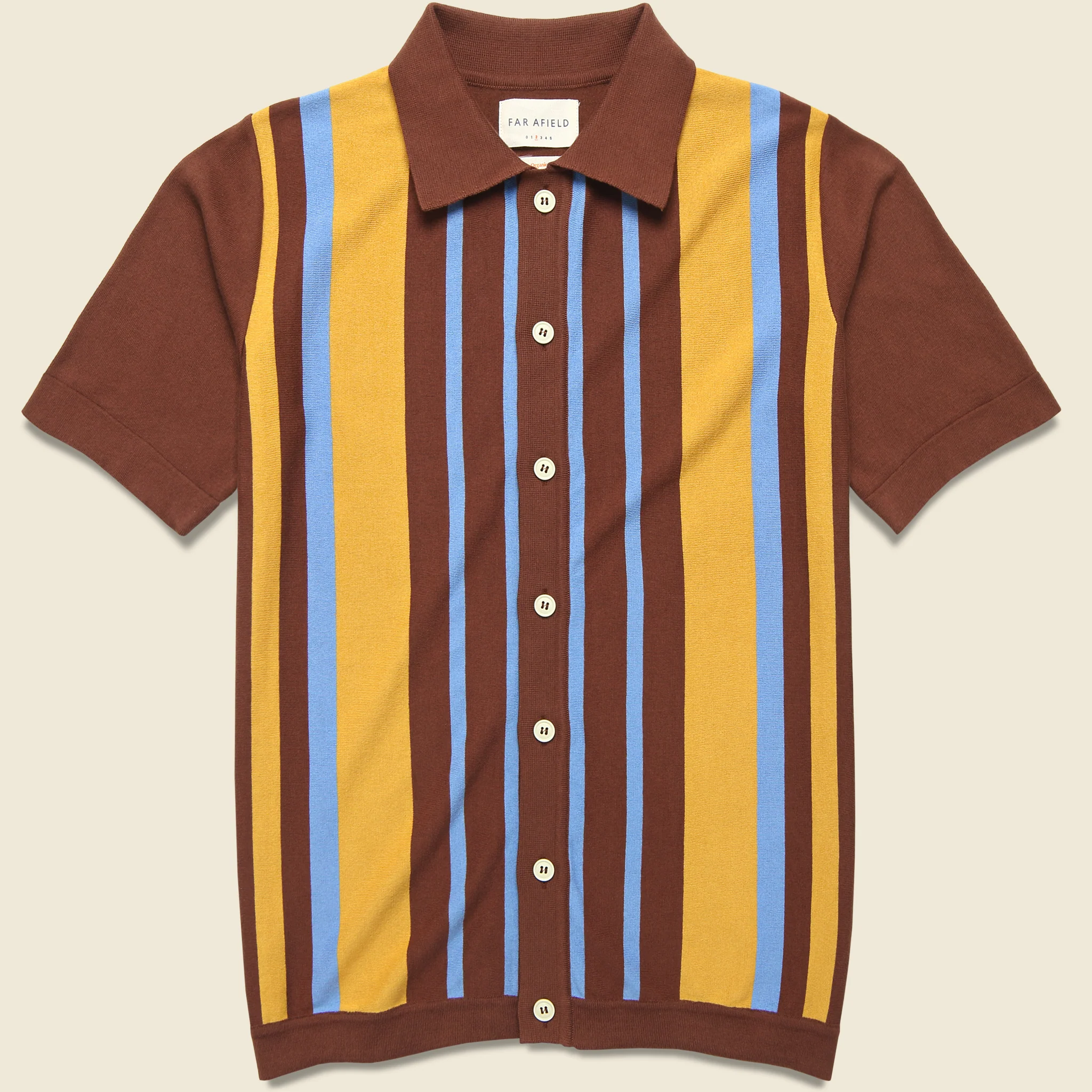 Margate Stripe Cardigan - Brown/Multi