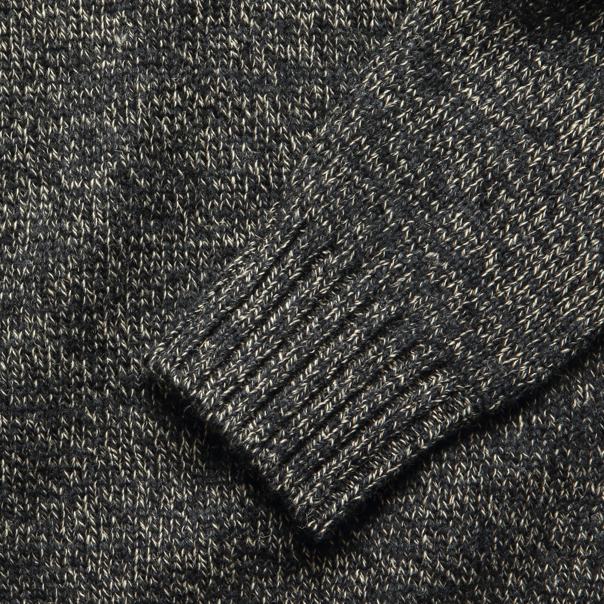 Marled Turtleneck Sweater - Black - Image 3