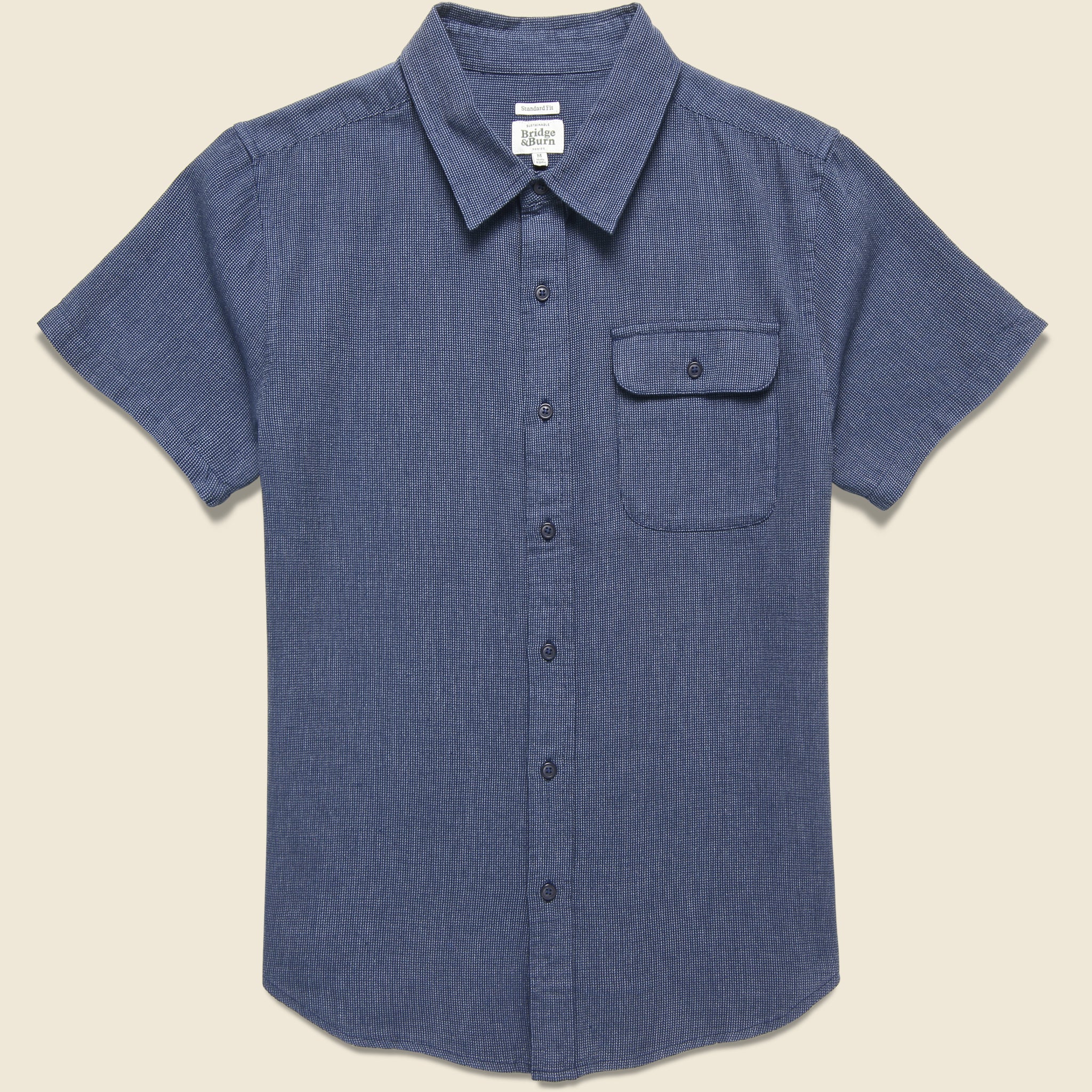 Marten Shirt - Navy Chevron
