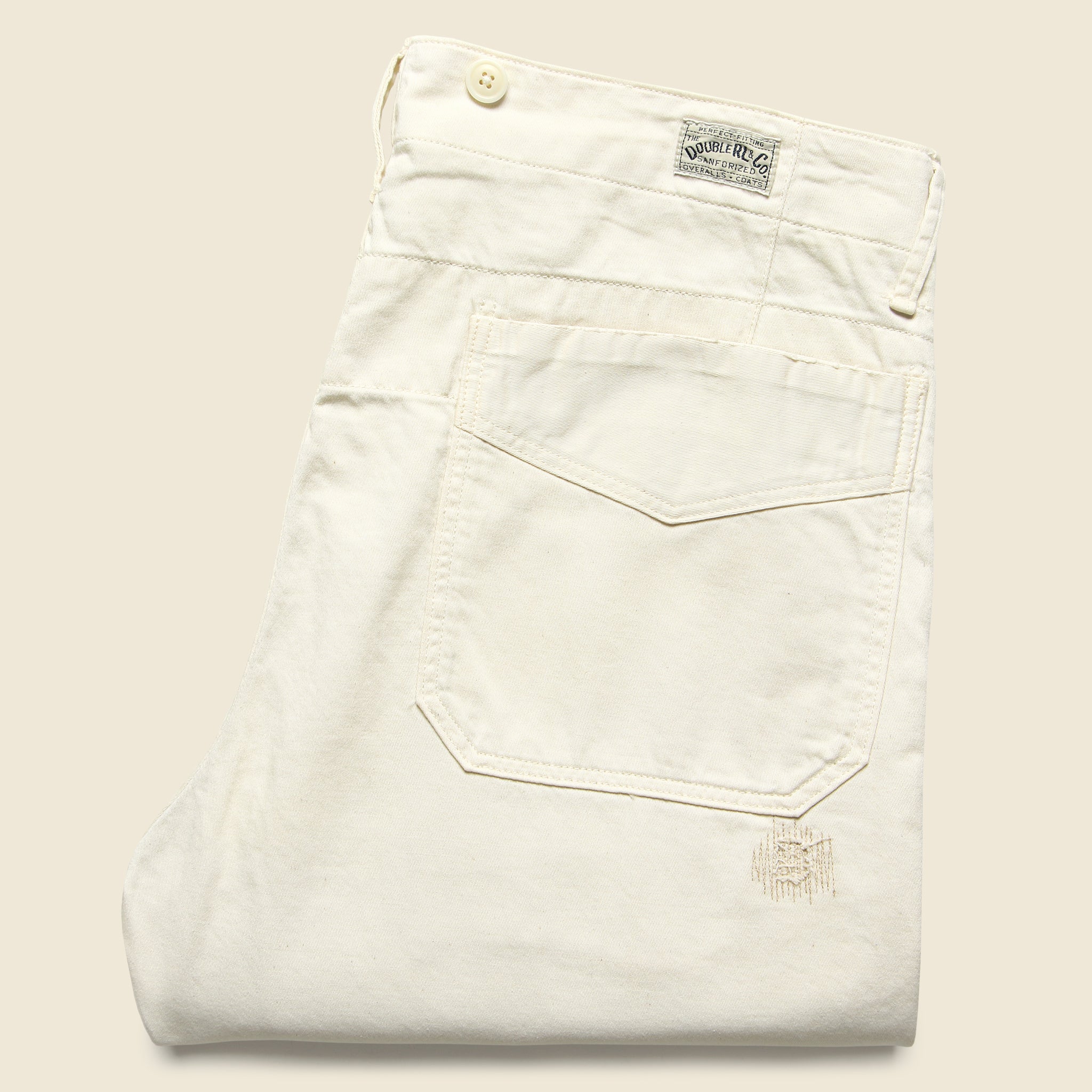Mathieu Work Pant - Repaired Off White - Image 4