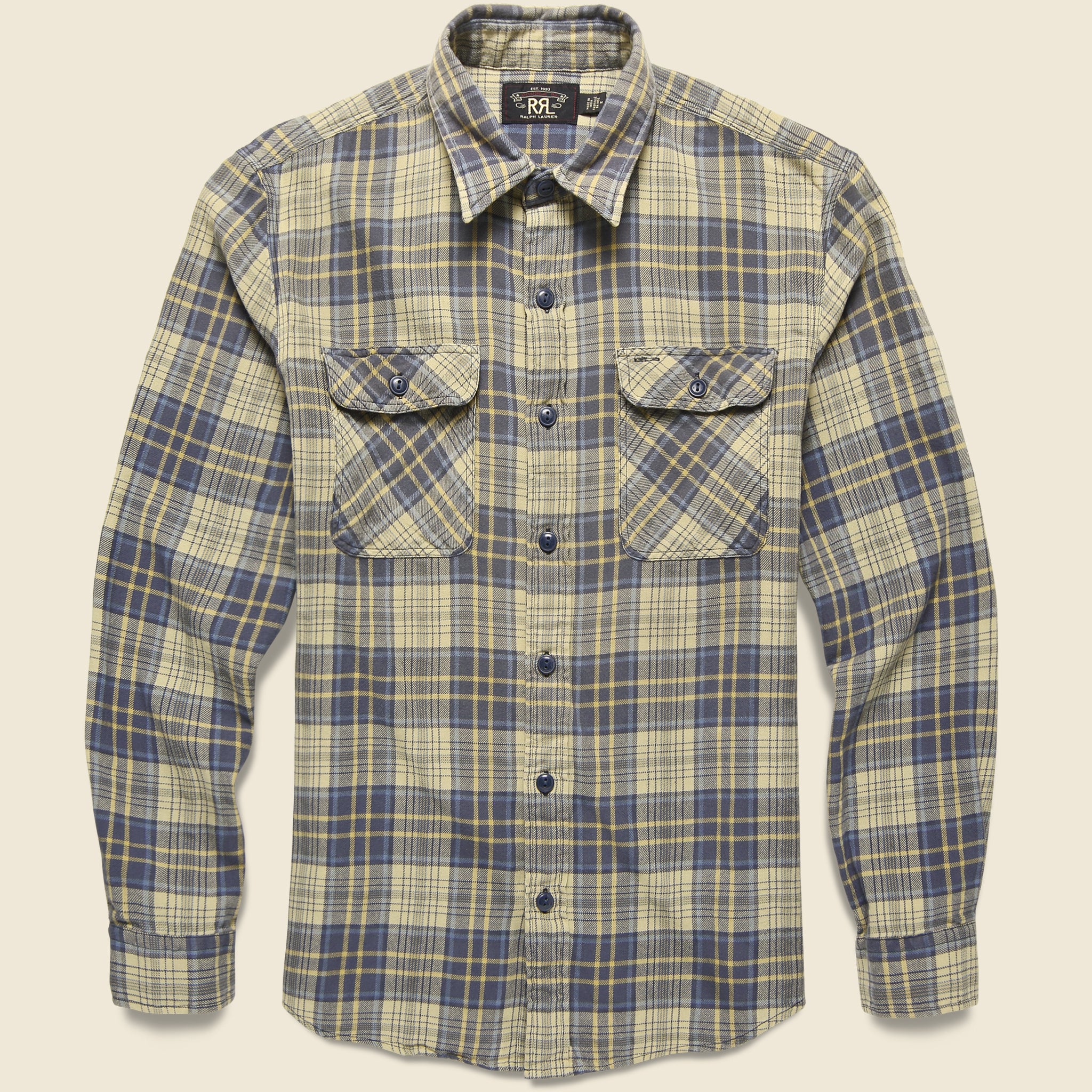 Matlock Workshirt - Faded Blue/Yellow