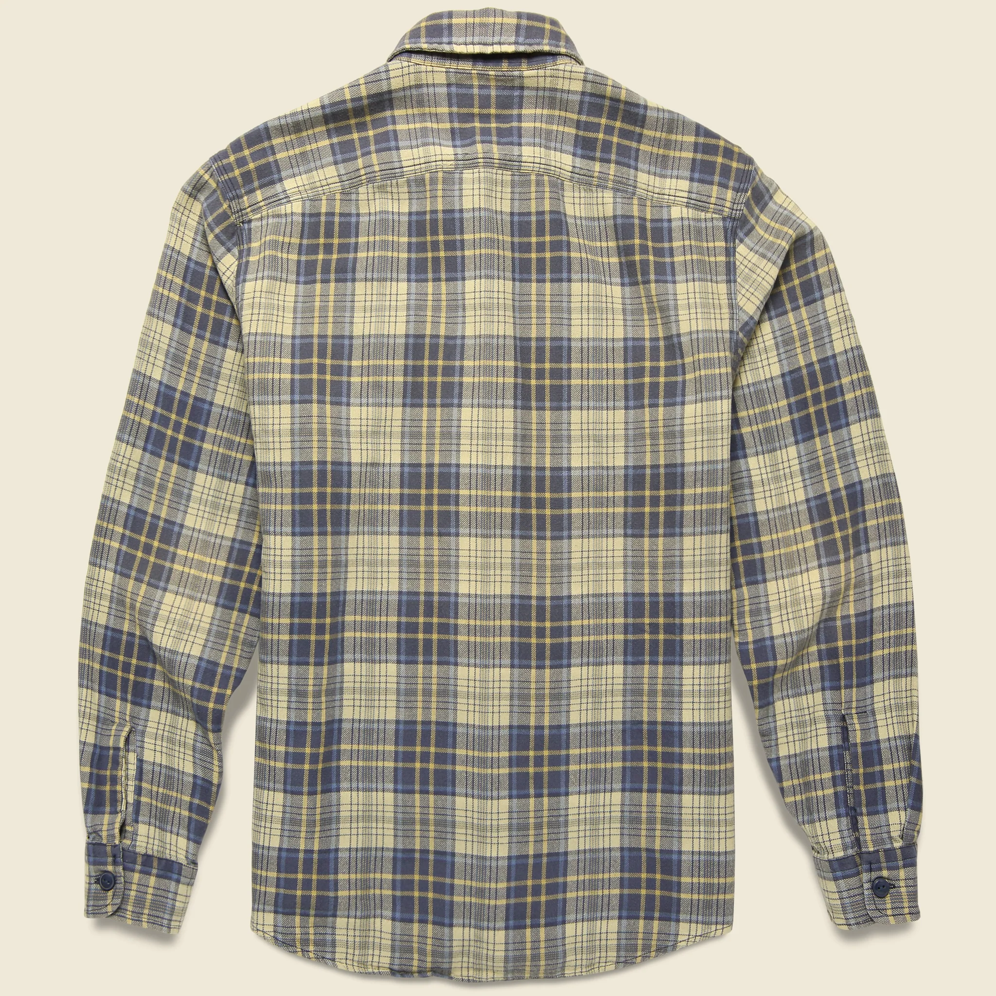 Matlock Workshirt - Faded Blue/Yellow - Image 2