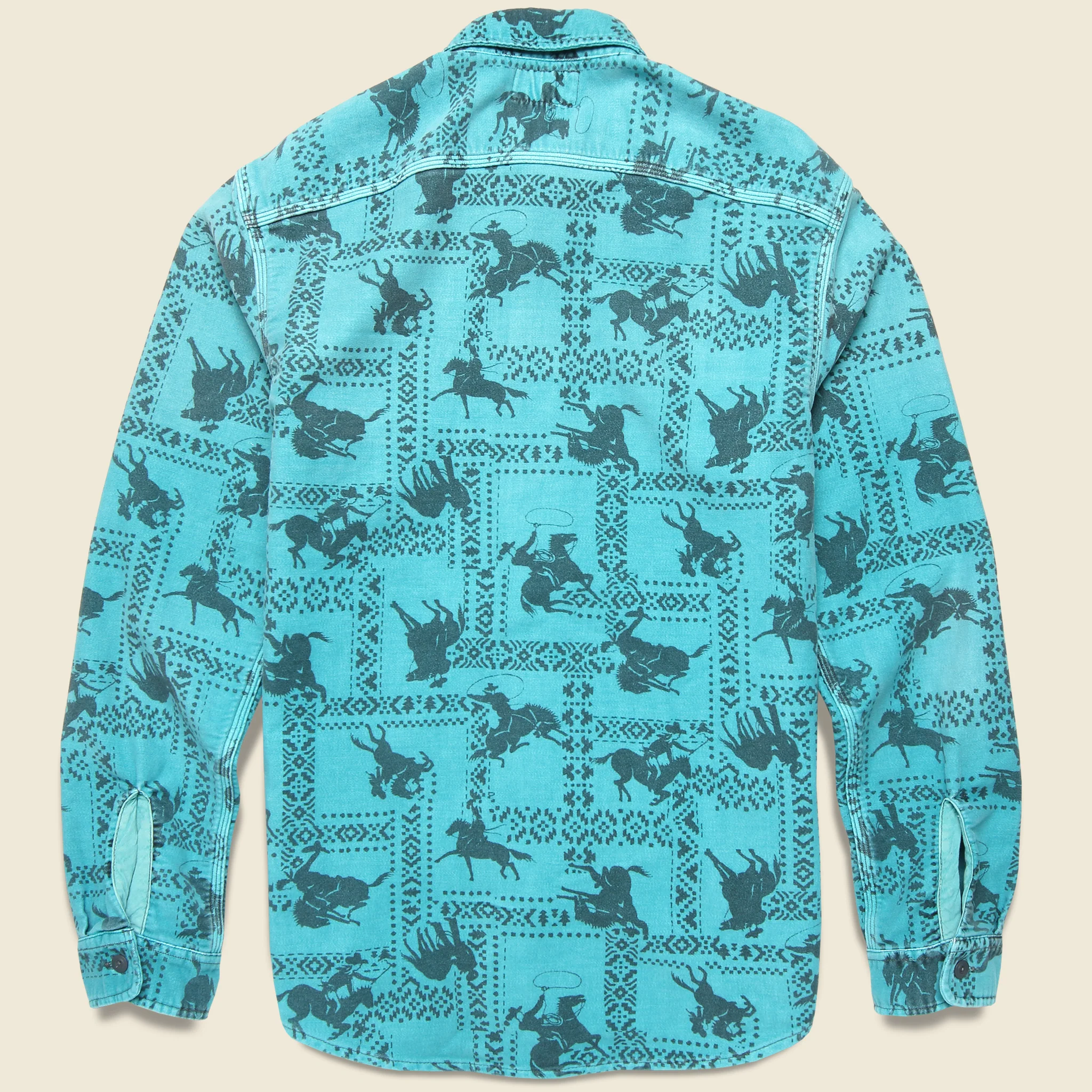 Matlock Workshirt - Faded Teal - Image 2