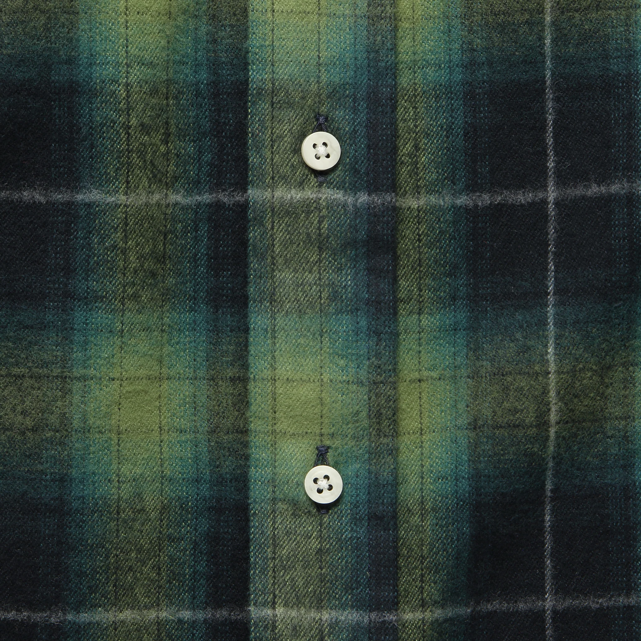 Melange Shaggy Flannel Shirt - Navy - Image 3