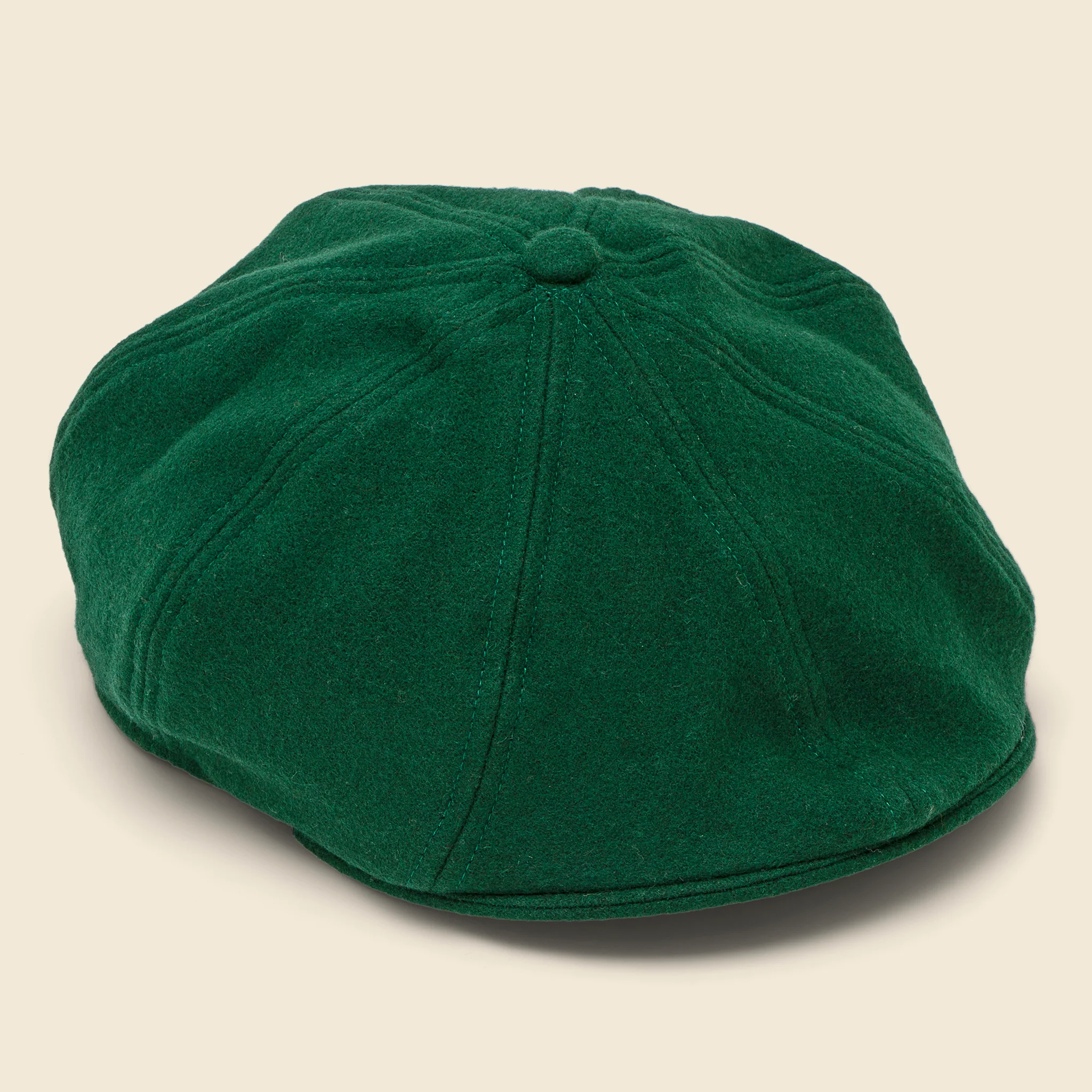 Melton Wool PB Cap - Forest Green