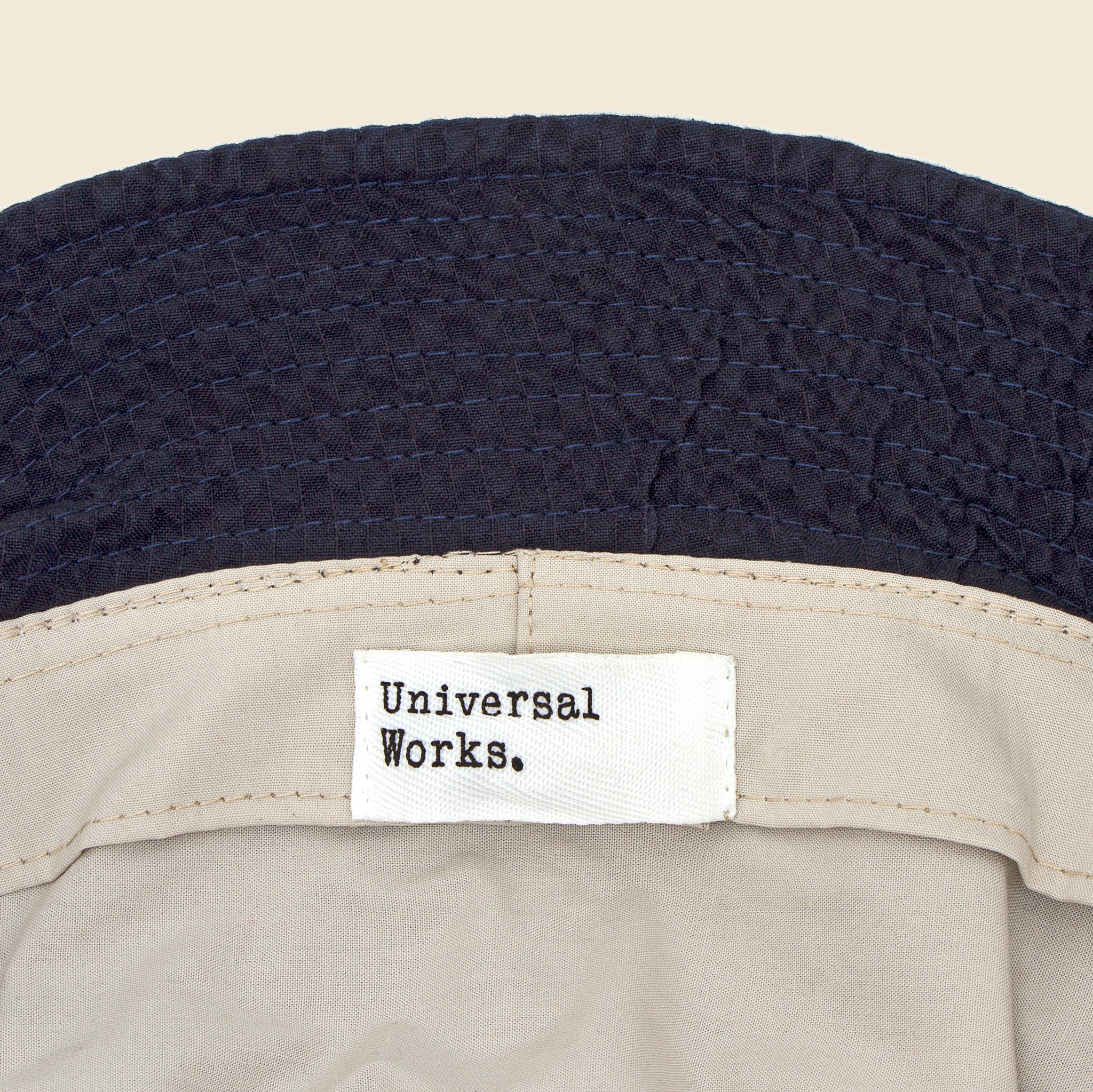 Merida Seersucker Bucket Hat - Navy - Image 2