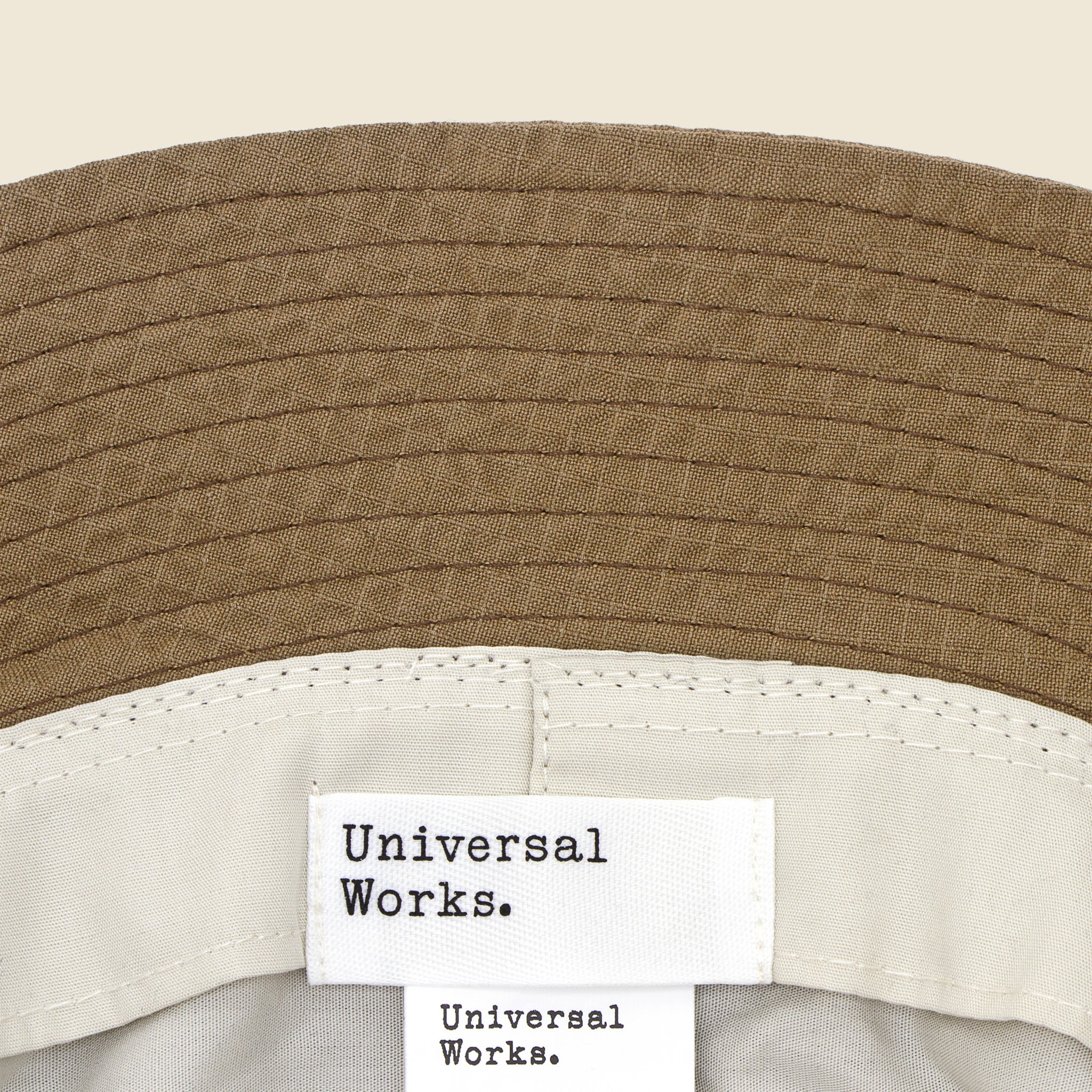 Merida Seersucker Bucket Hat - Olive - Image 2