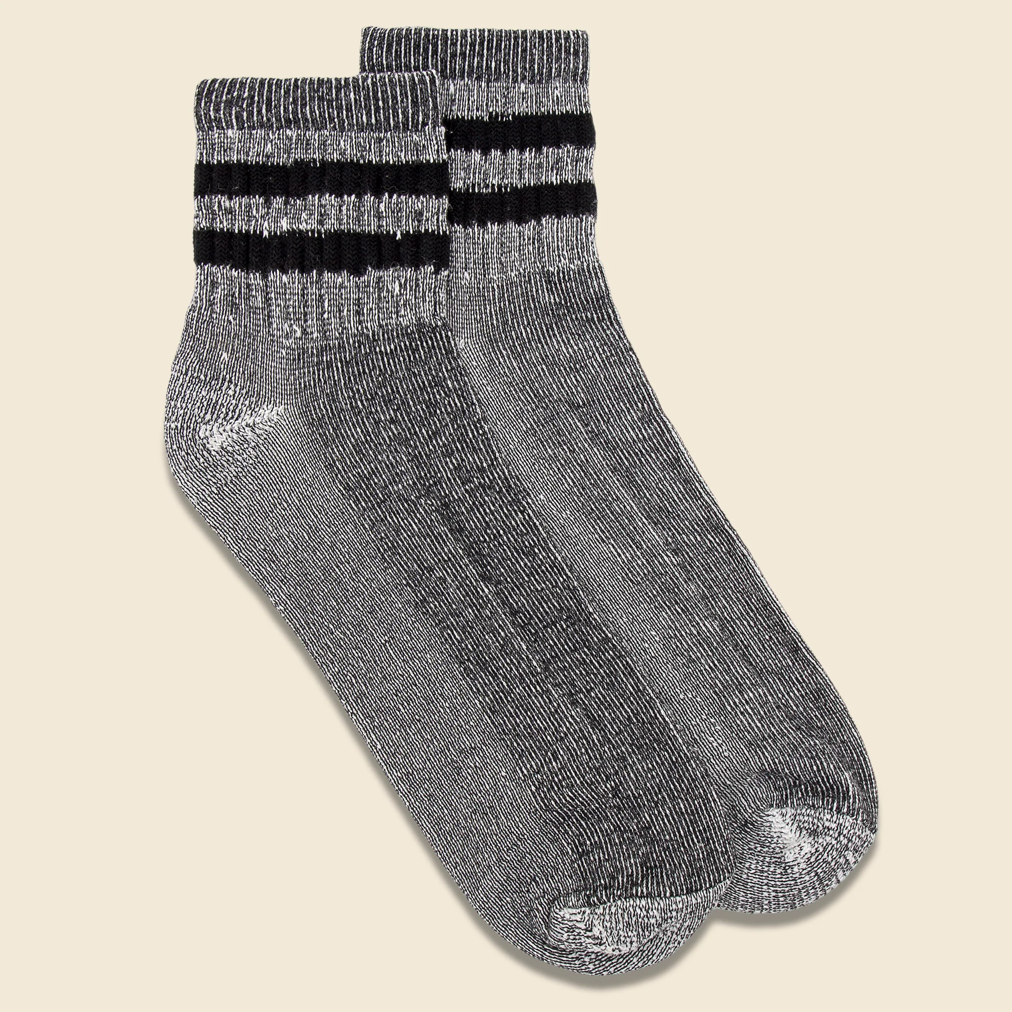 Merino Activity Quarter Crew Sock - Charcoal