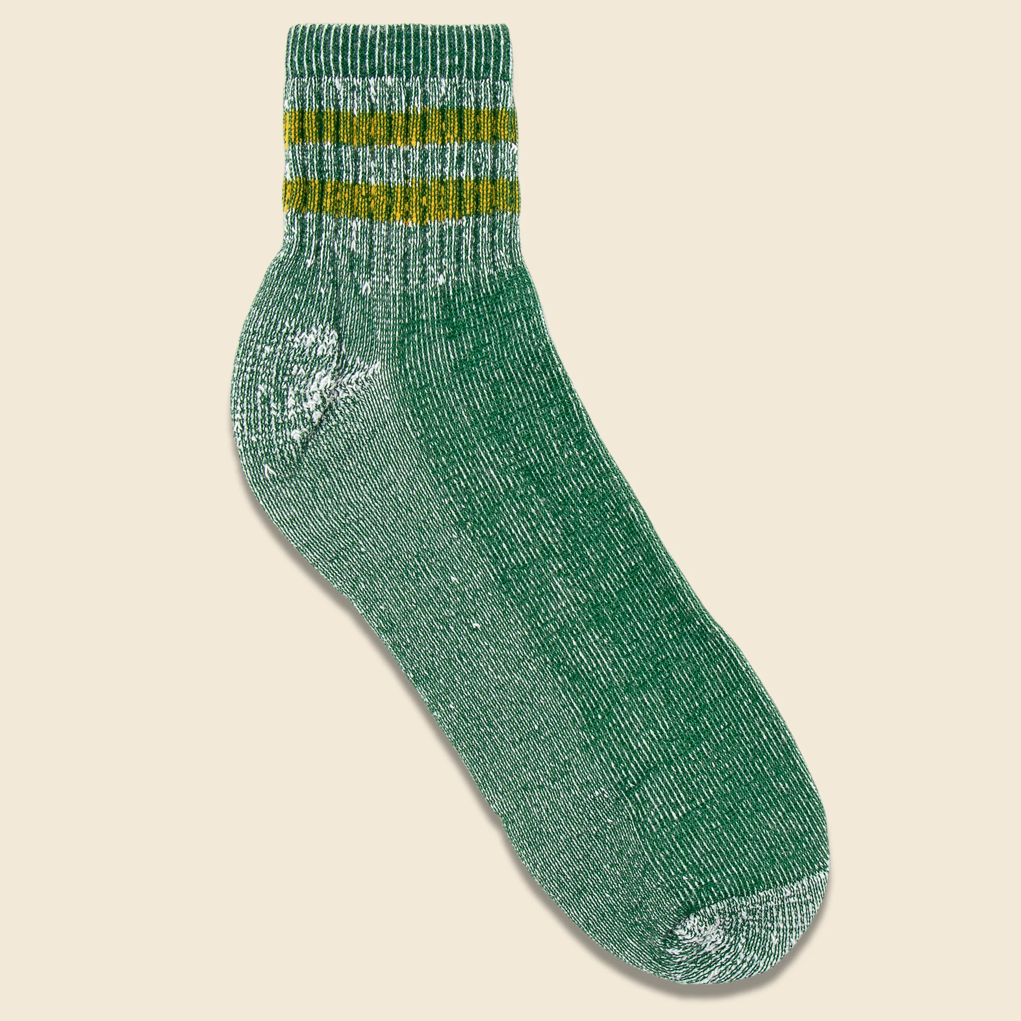 Merino Activity Quarter Crew Sock - Forest Green
