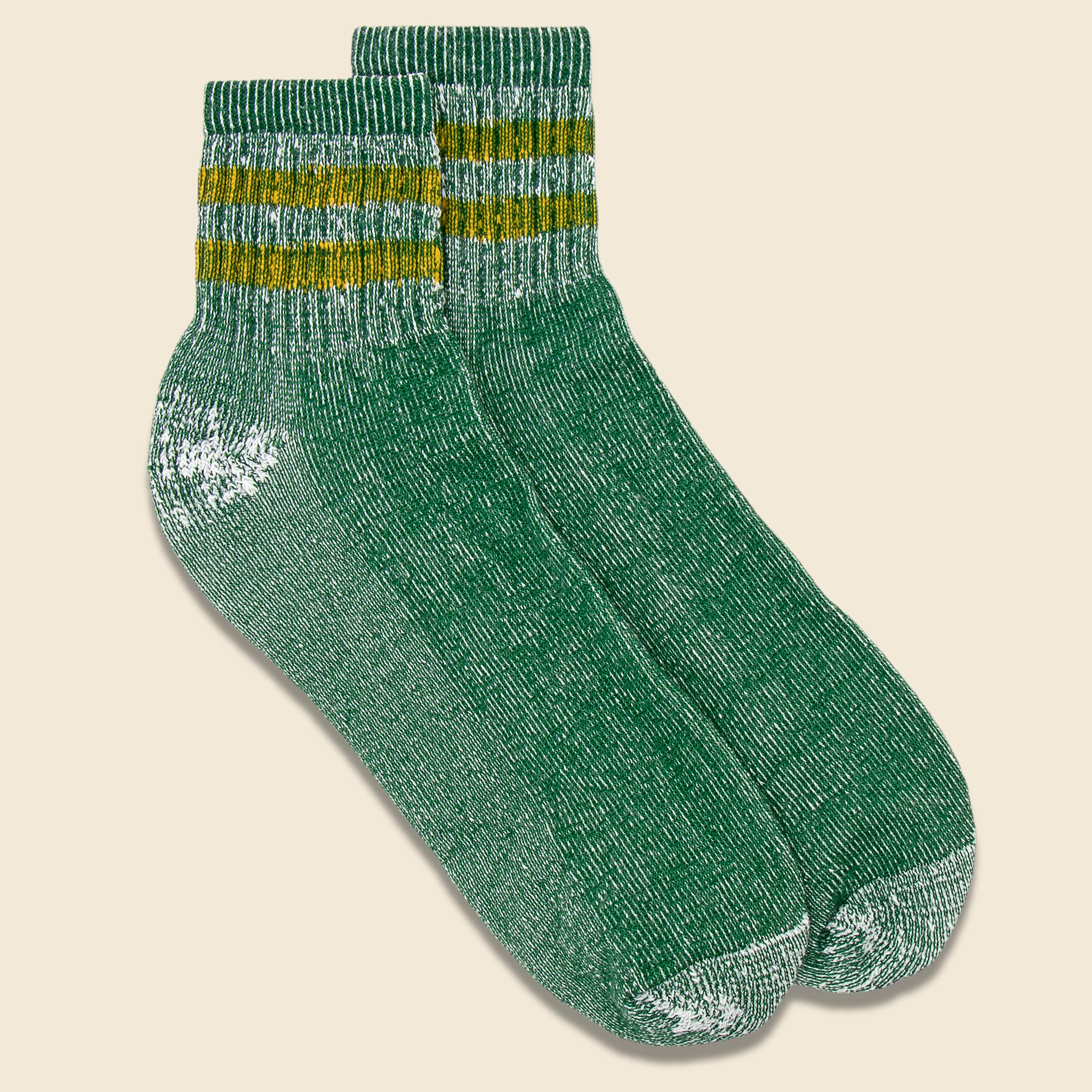 Merino Activity Quarter Crew Sock - Forest Green - Image 2
