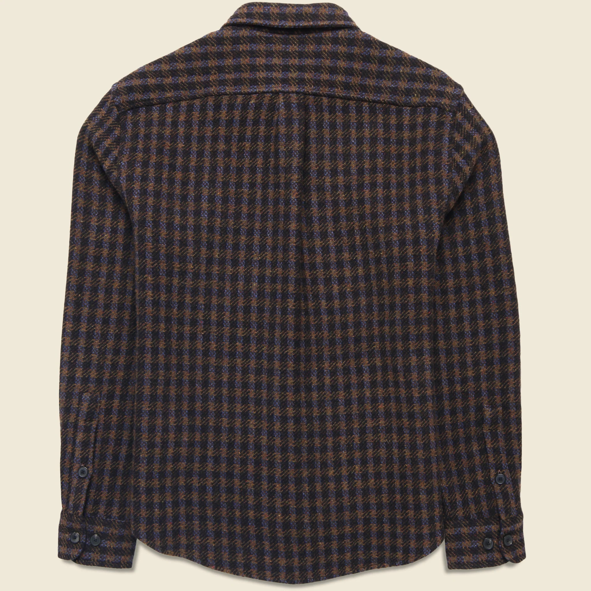 Merino Tweed Overshirt - Navy - Image 2